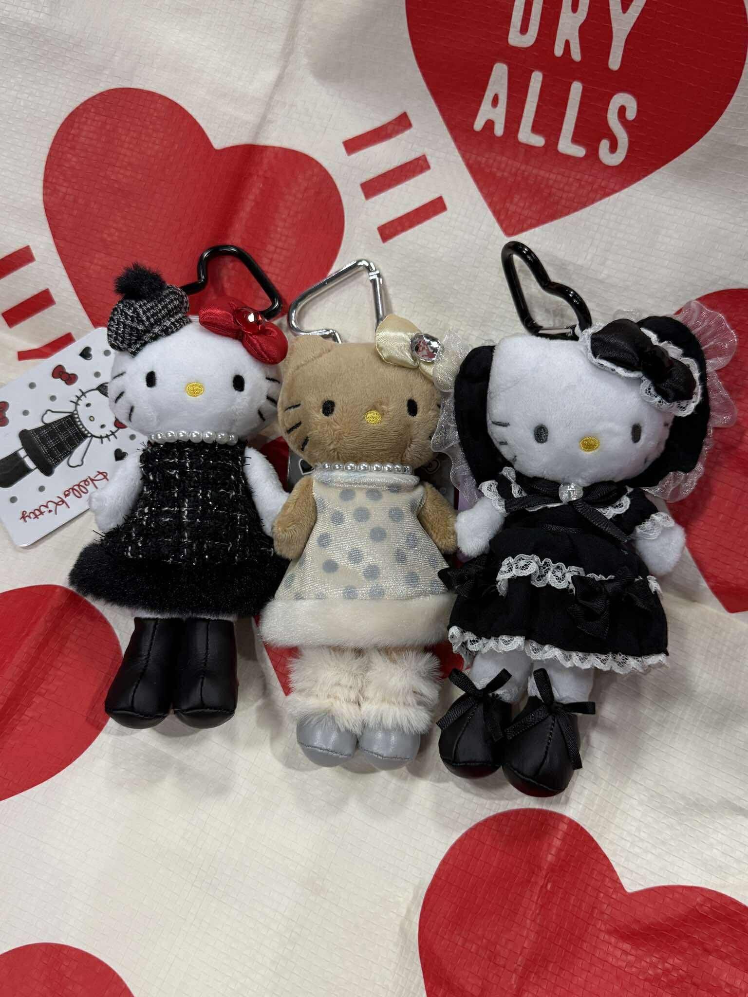 日本空運回台 日本限定 長腳Kitty 珍珠小香風 / 蕾絲洋裝款