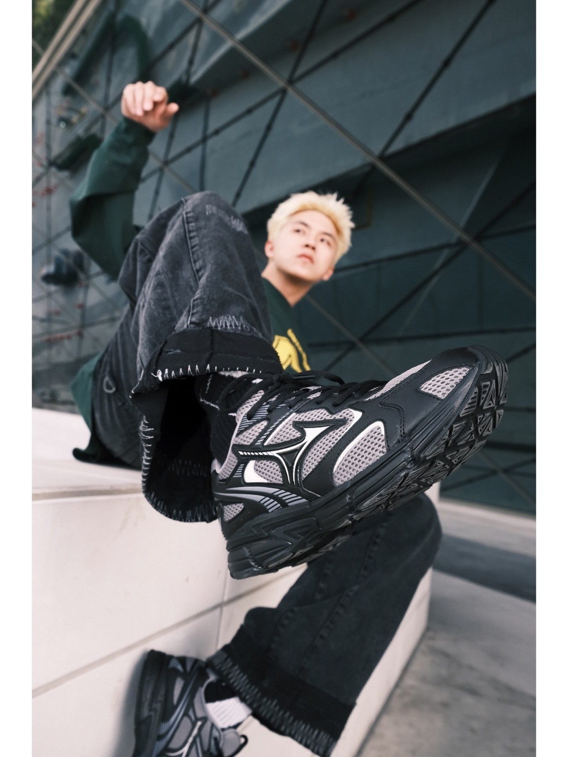 代購-Mizuno Speed 2K 減震 防滑 透氣 長跑跑鞋 男女同款 黑灰 D1GH222907