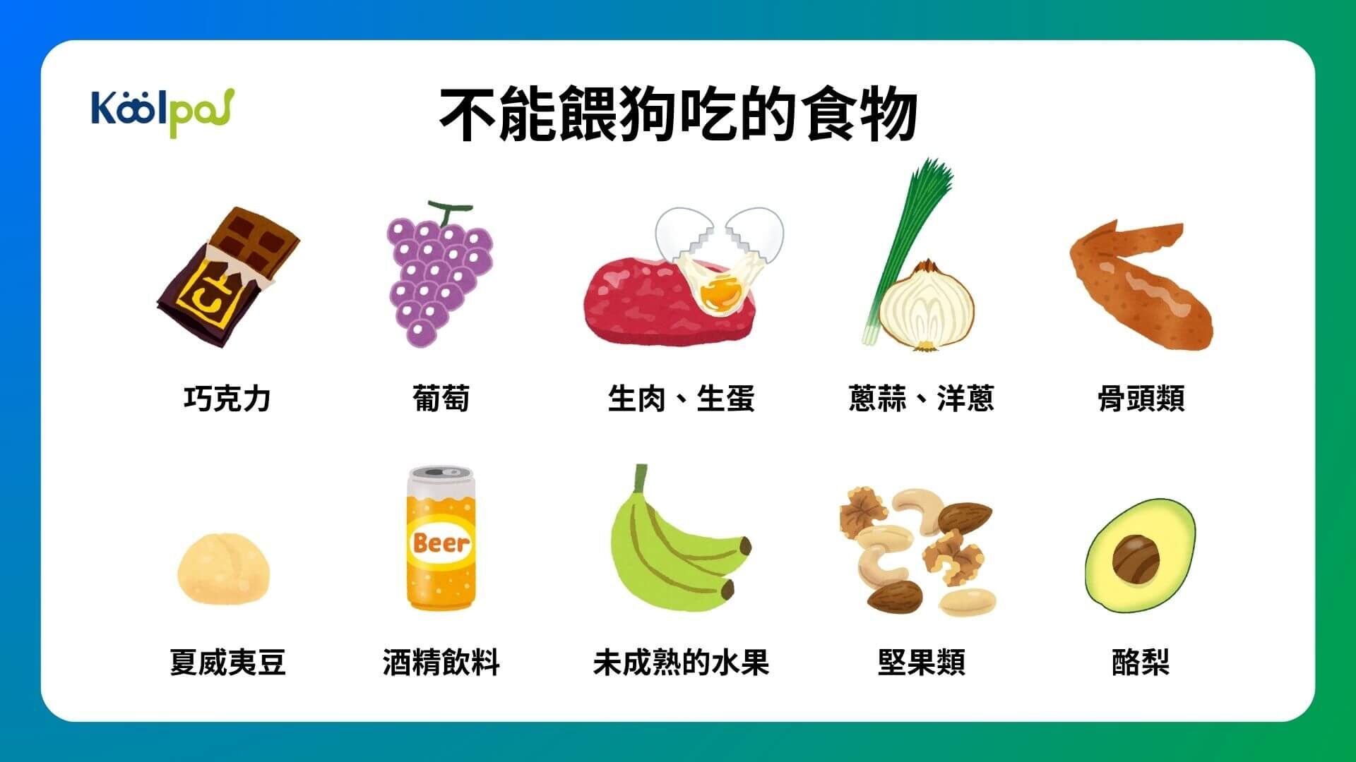 狗狗不能吃的食物全解析