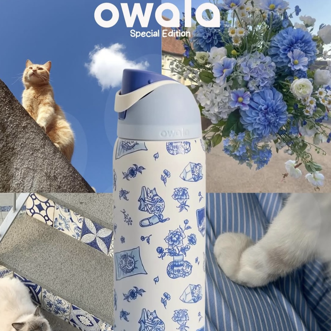 （預購）Owala X UO 聯名FreeSip 不鏽鋼雙飲口吸管水壺