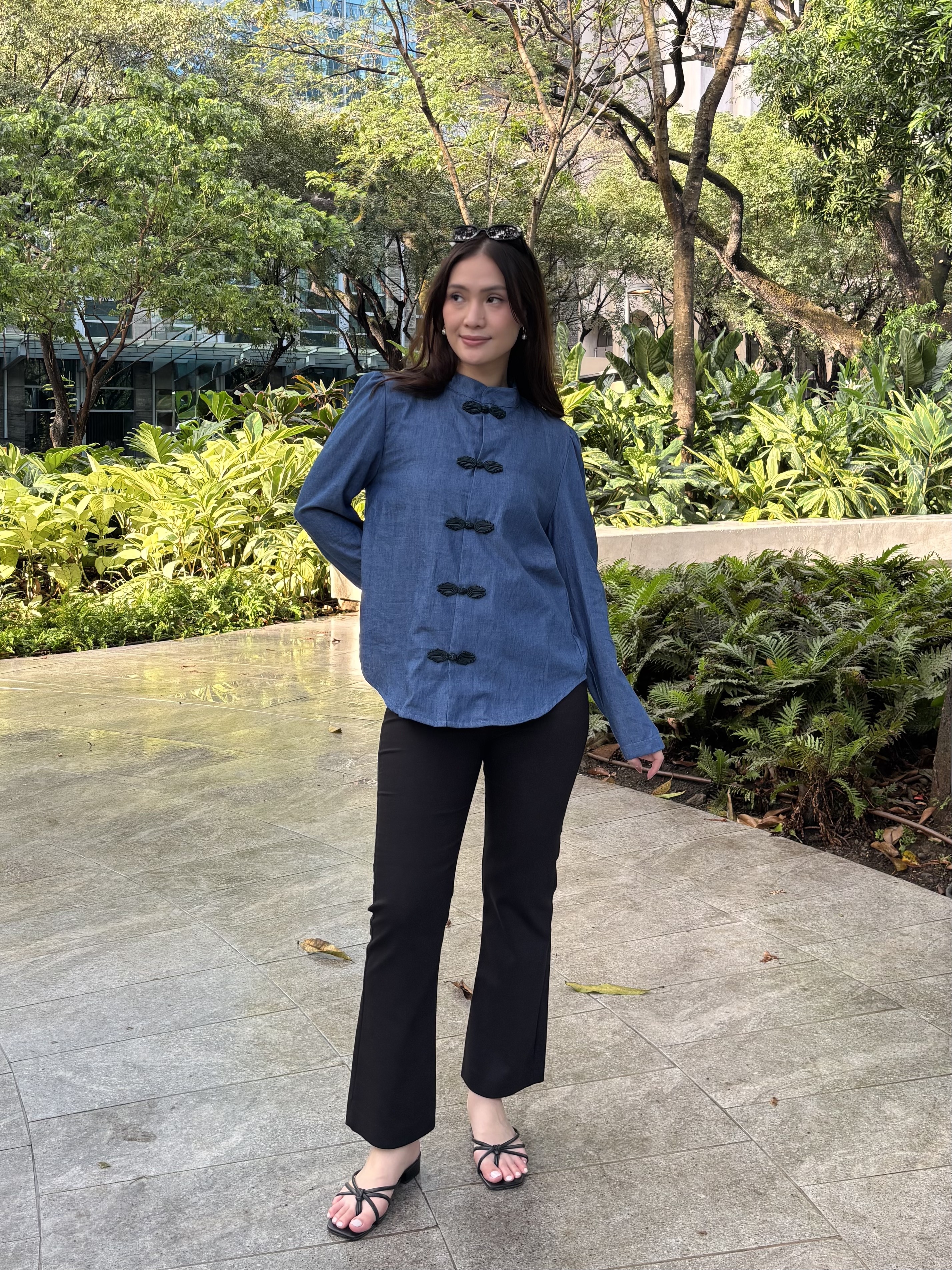 Eileen Pankou Top - Chambray  (Special Release)