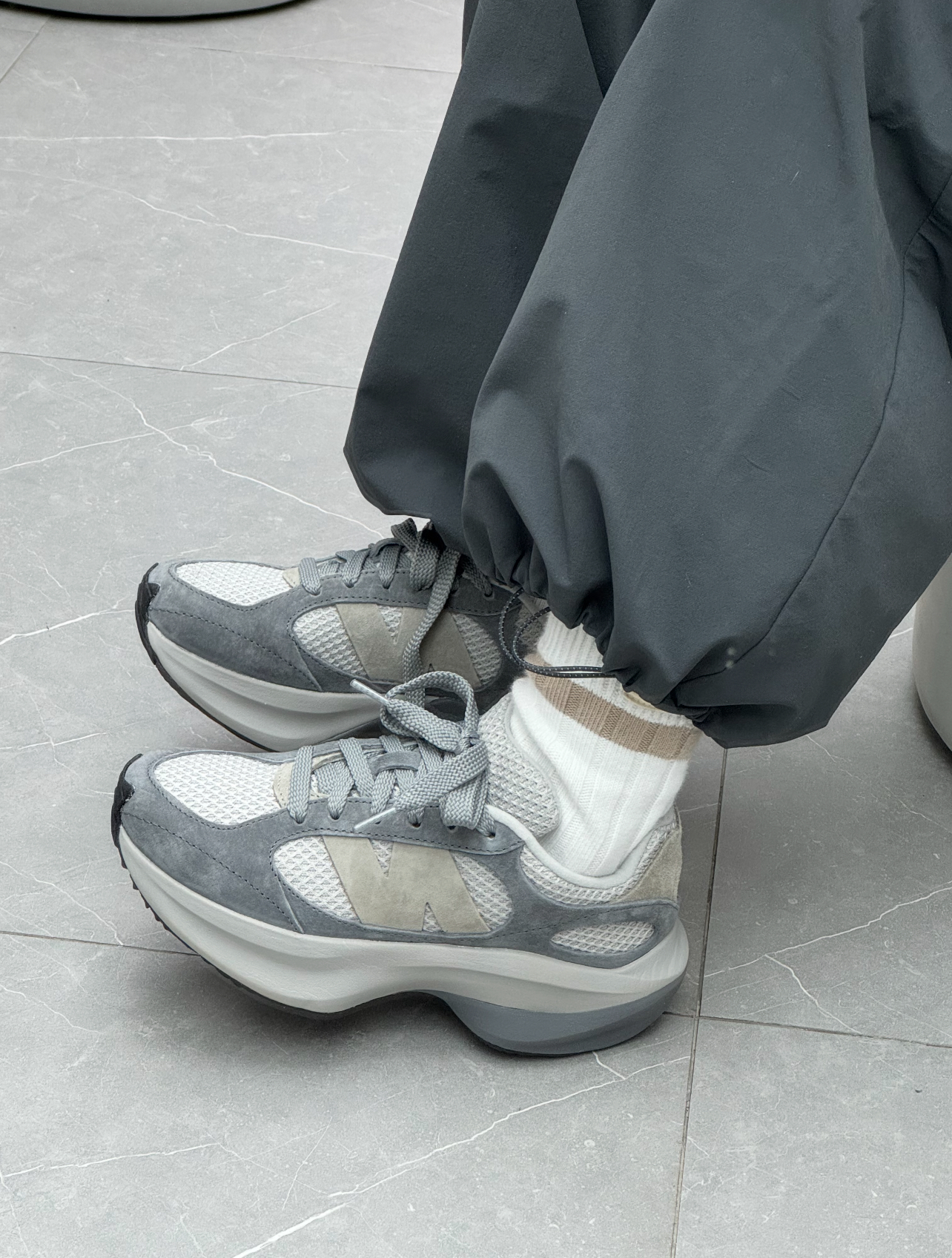 代購-New Balance Wrpd Runner 舒適 透氣 低幫 休閒 跑鞋 男女同款 灰色 UWRPDHSA