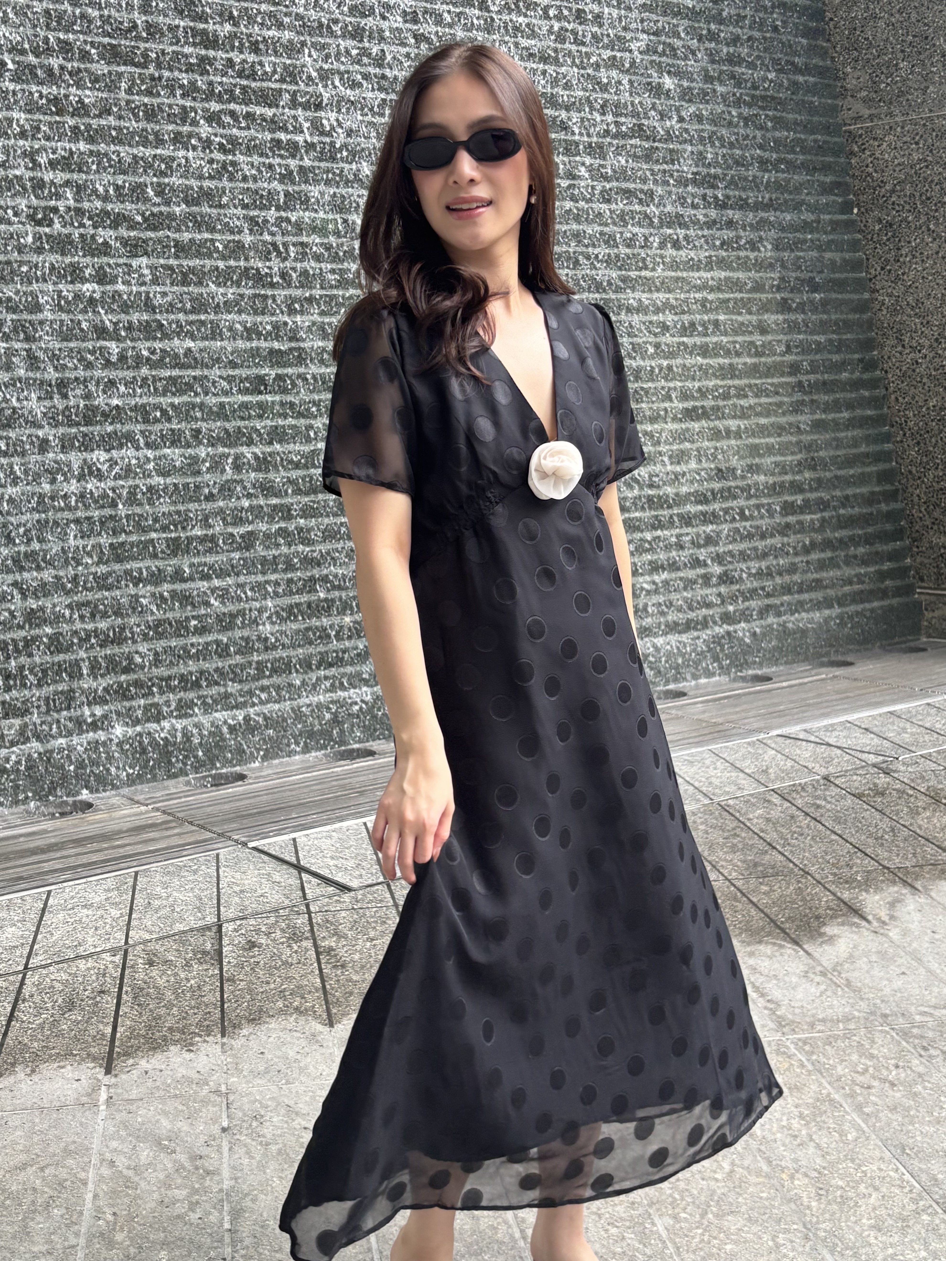 Corinthia Dotted Dress