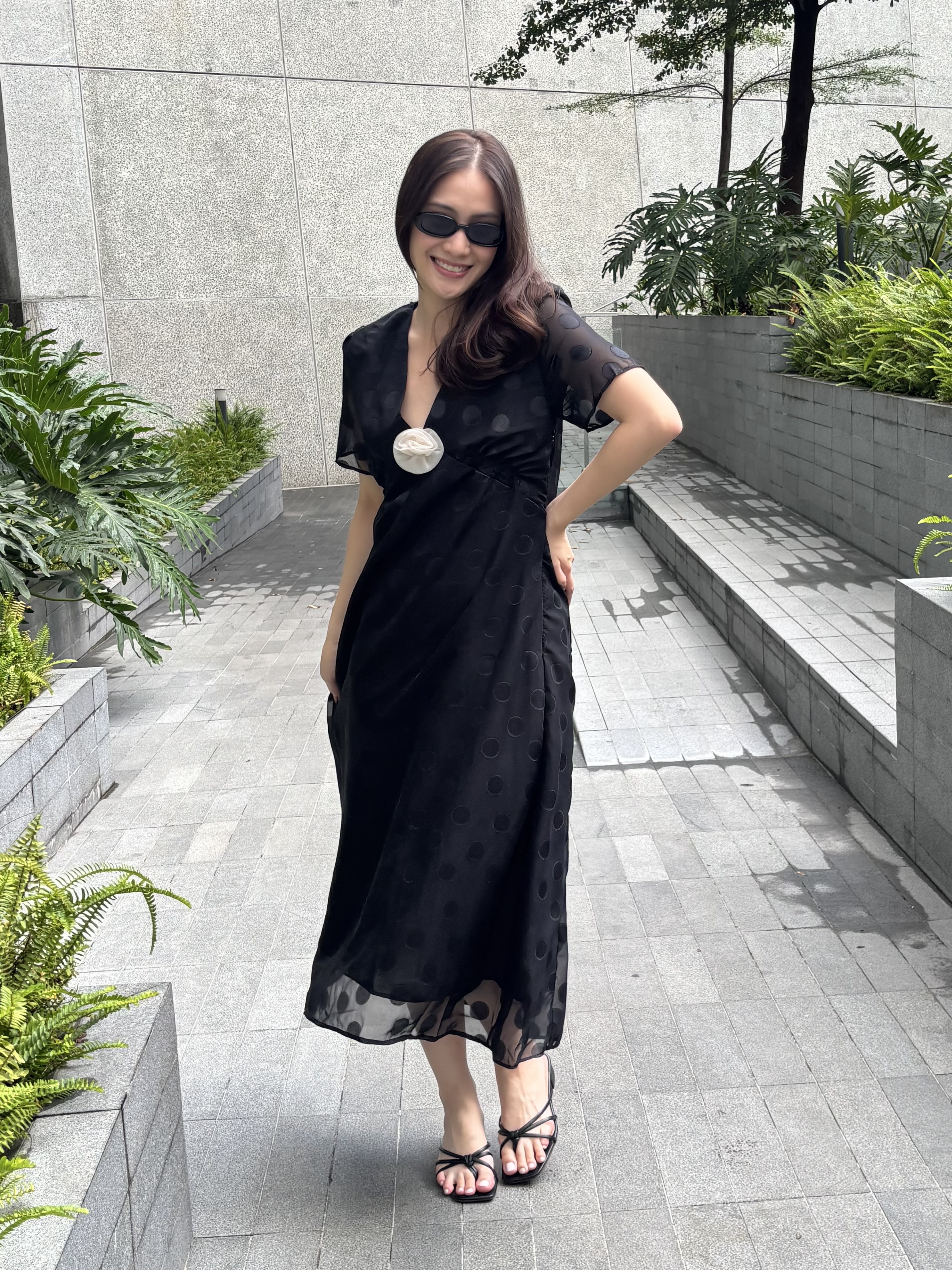 Corinthia Dotted Dress