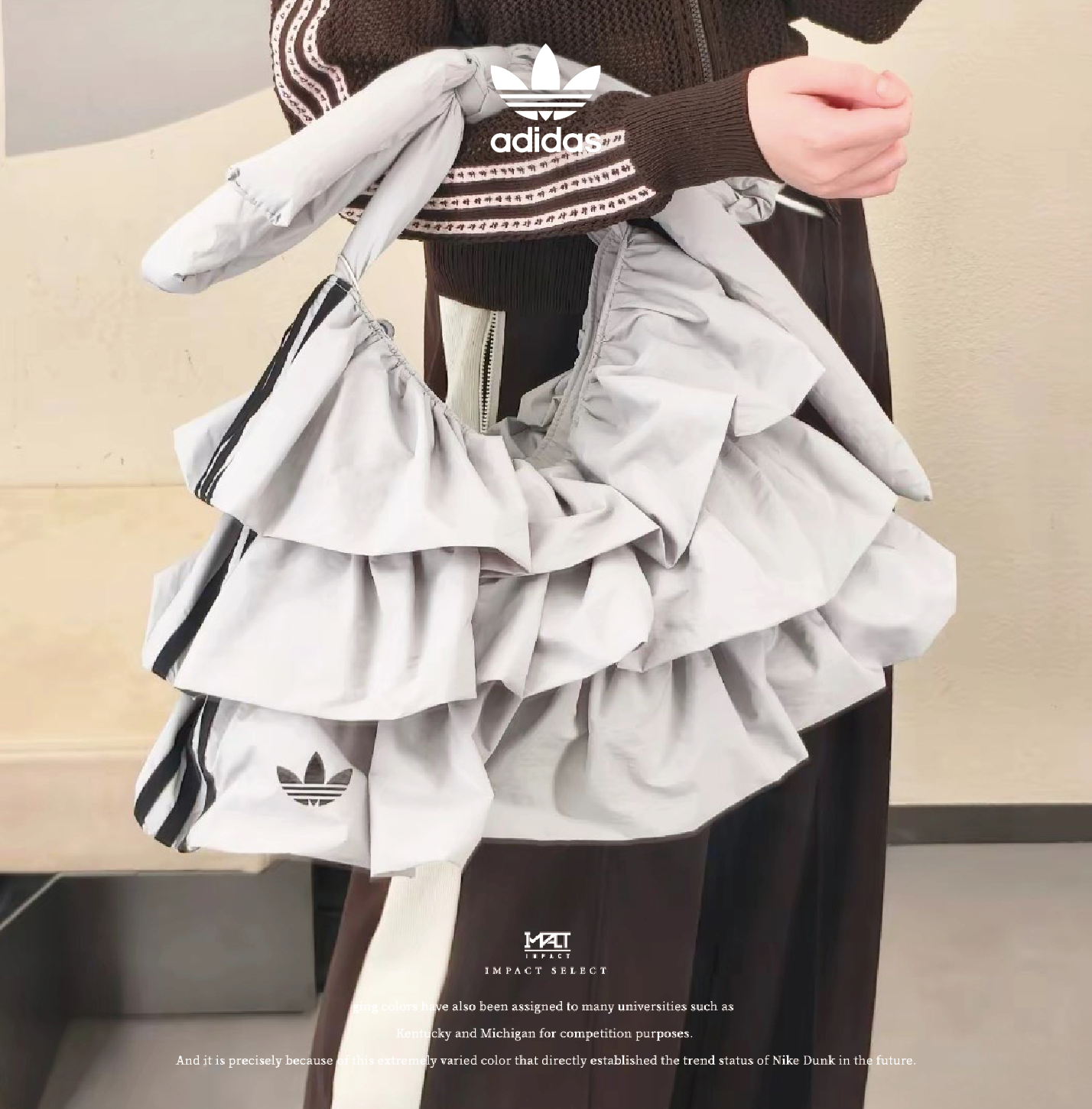 Adidas NEO 三葉草 層次 花苞 荷葉蛋糕包 可調節 IA8913