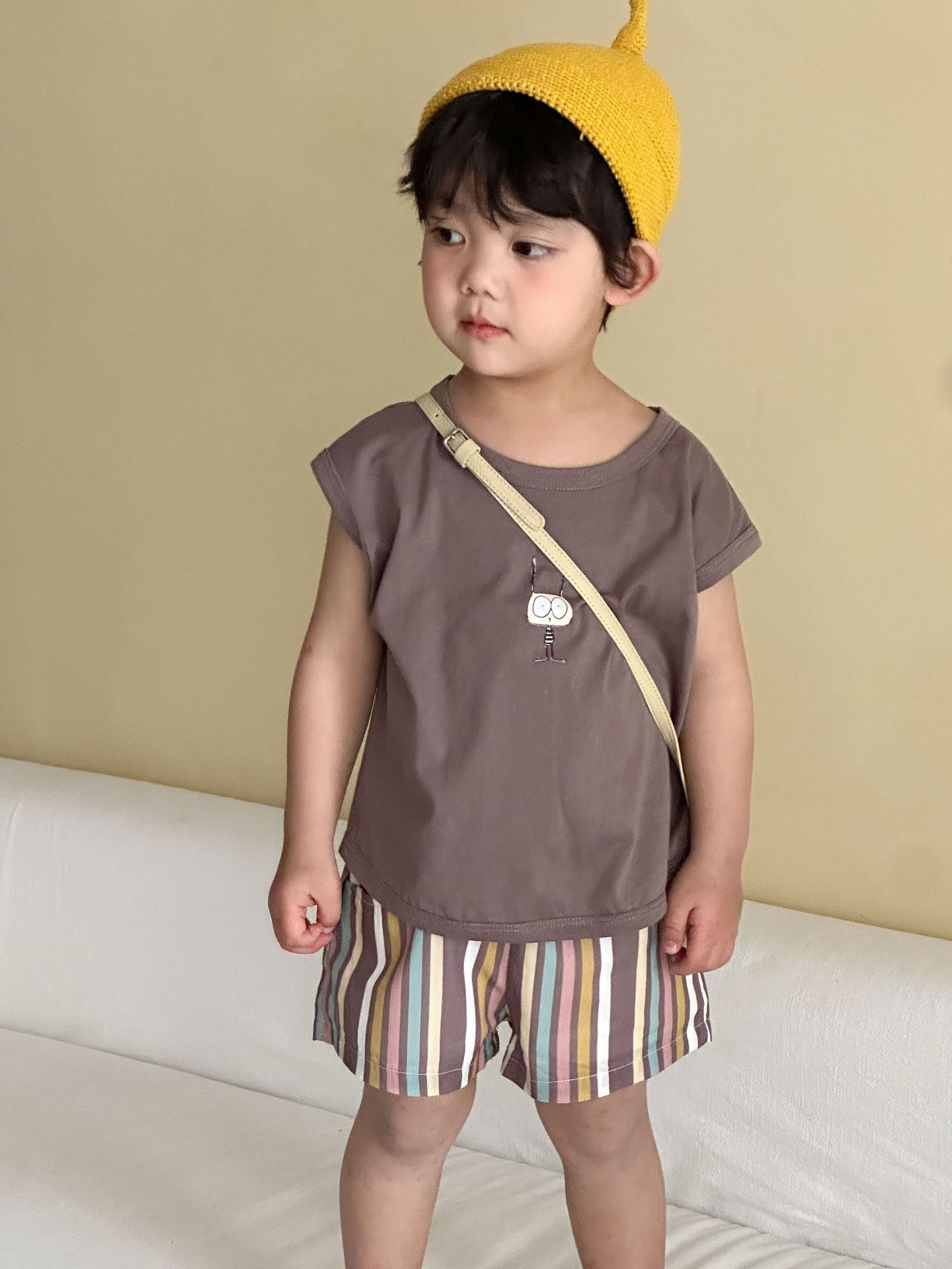 兄弟姐妹一起穿_運動感直條褲背心套裝