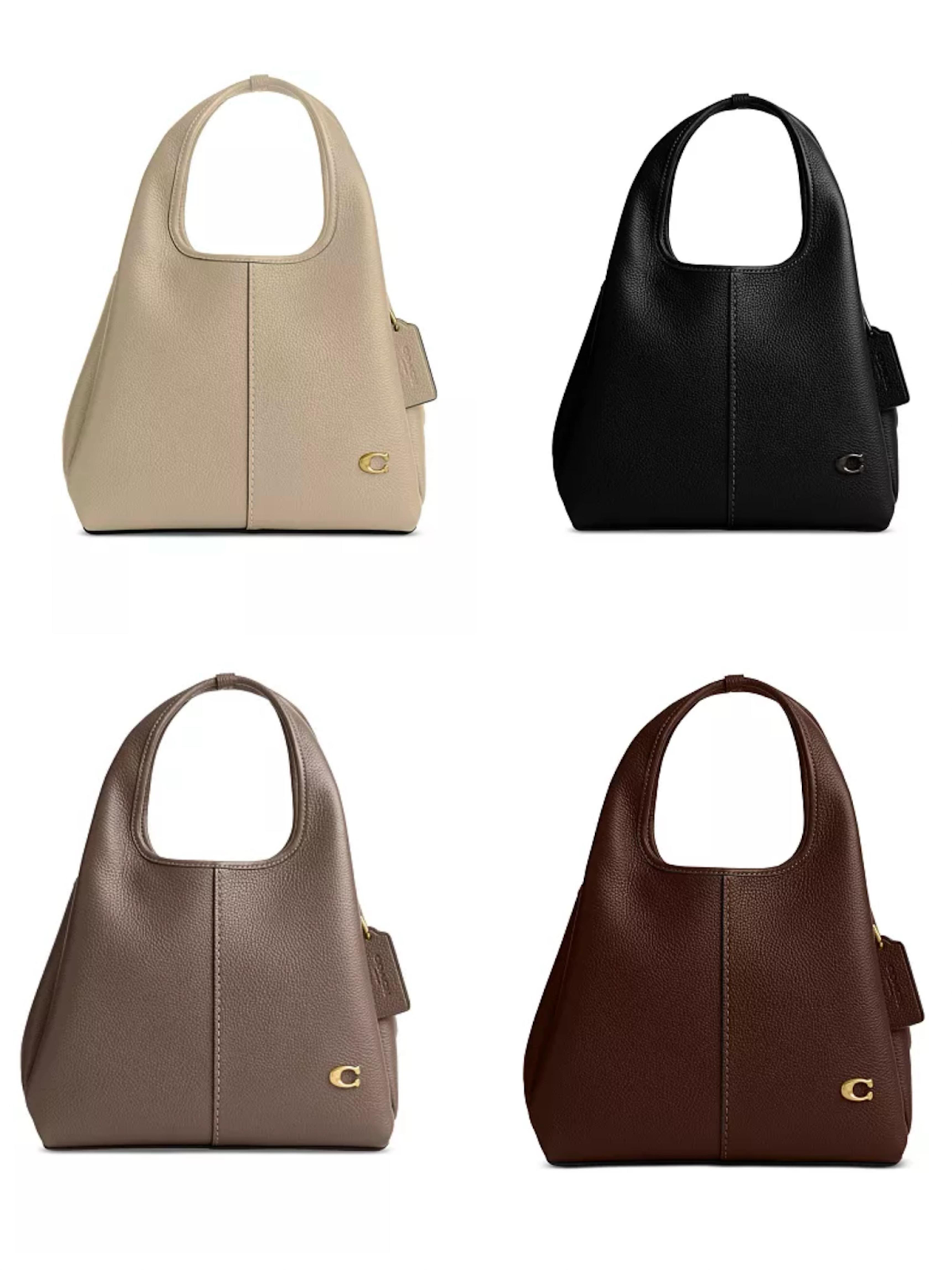 VR016 Coach Lana Small Pebble Leather Shoulder Bag 23 22x32 cm