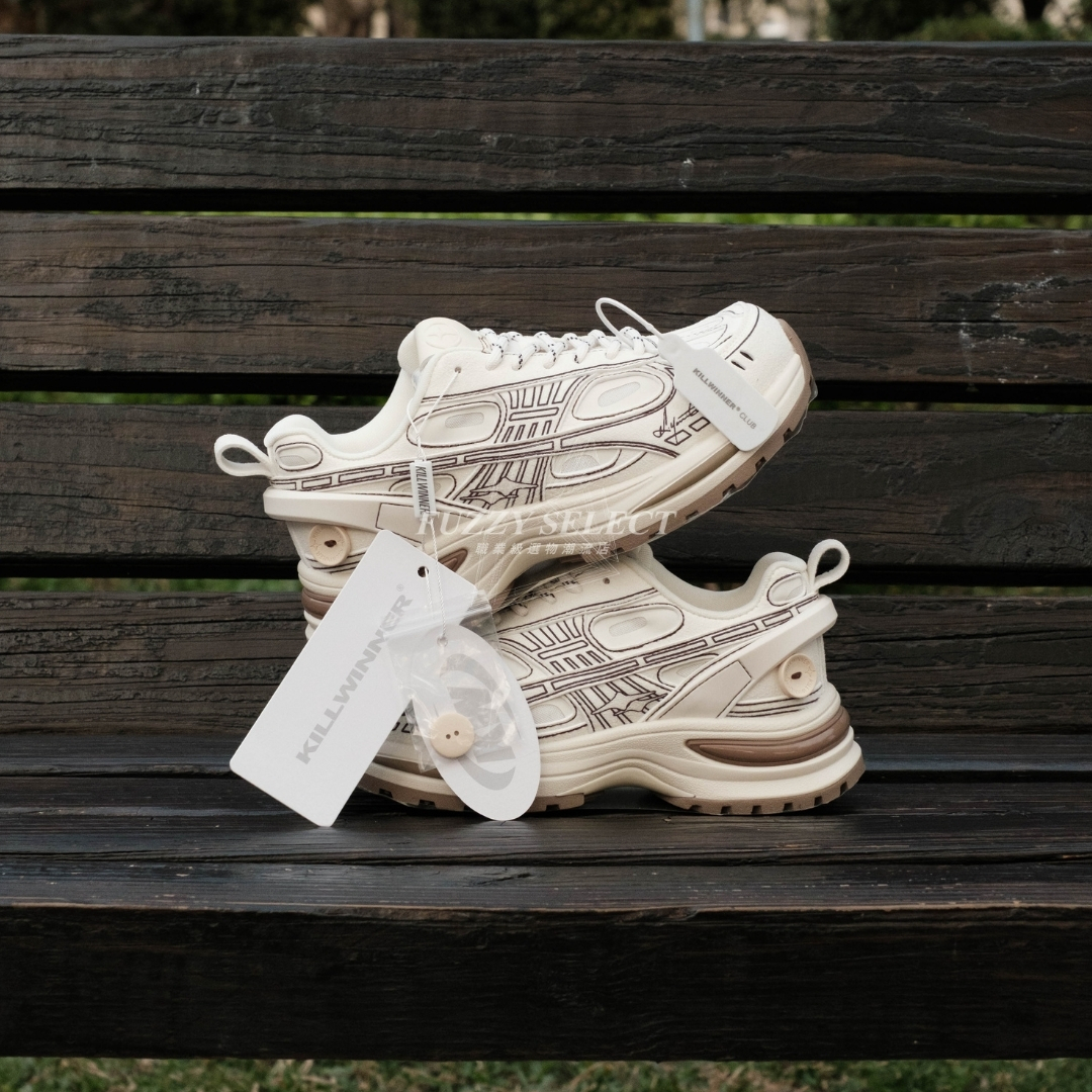 【逢甲 FUZZY】Killwinner 老爹鞋 米白 厚底 增高 吳世勳同款 KWPX251201