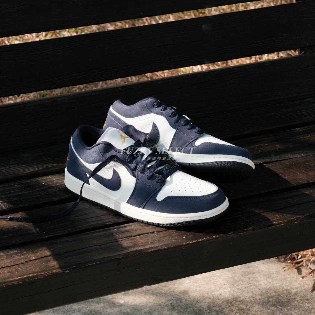 【逢甲 FUZZY】Air Jordan 1 Low "Obsidian" 麂皮 黑曜石 IO7448-400