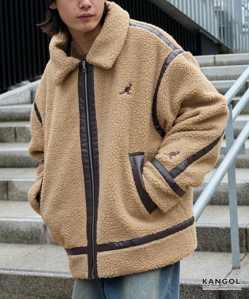 JP KANGOL 毛絨粒外套