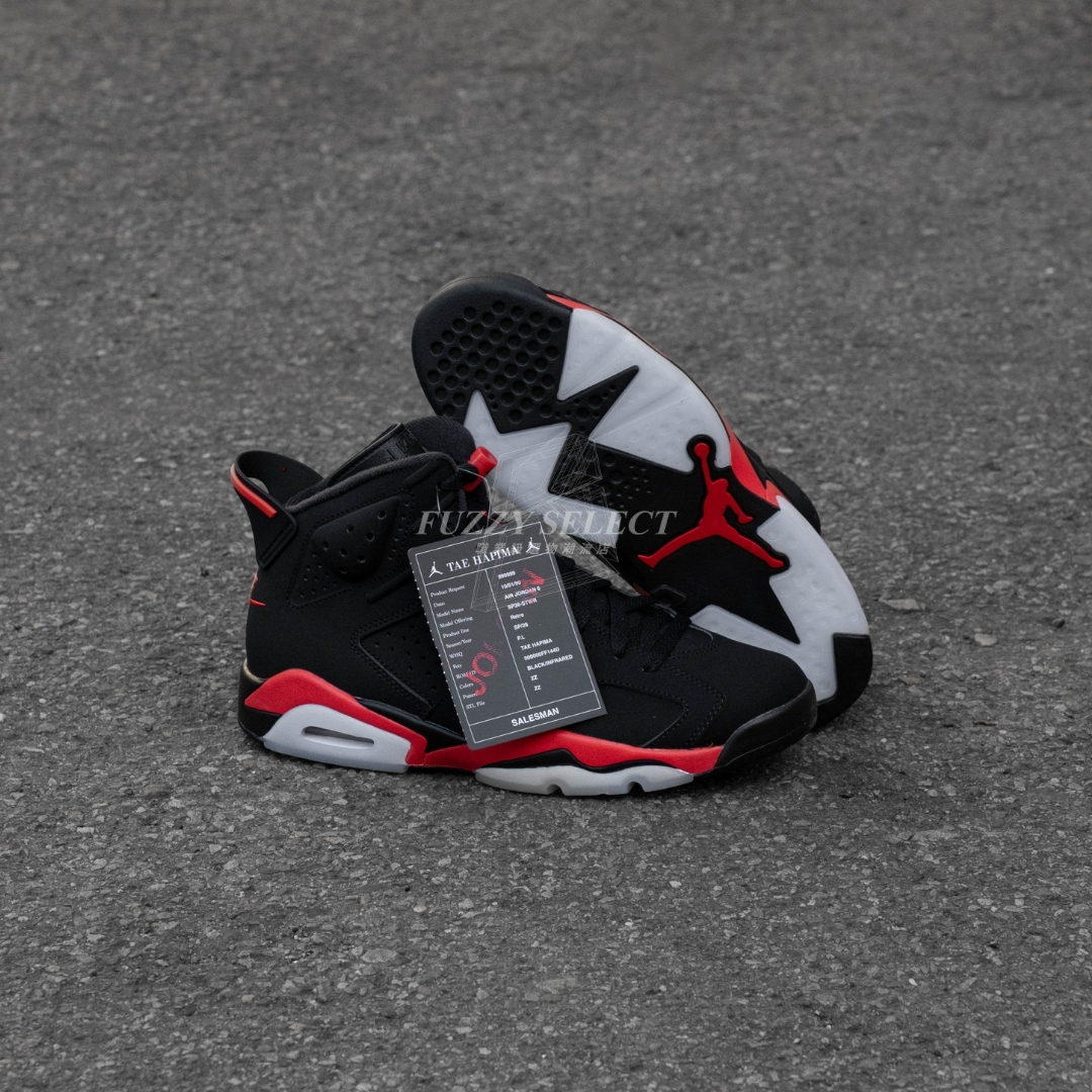 【逢甲 FUZZY】Air Jordan 6 "Infrared Salesman" 黑紅 鄧紫棋同款 CT8529-001