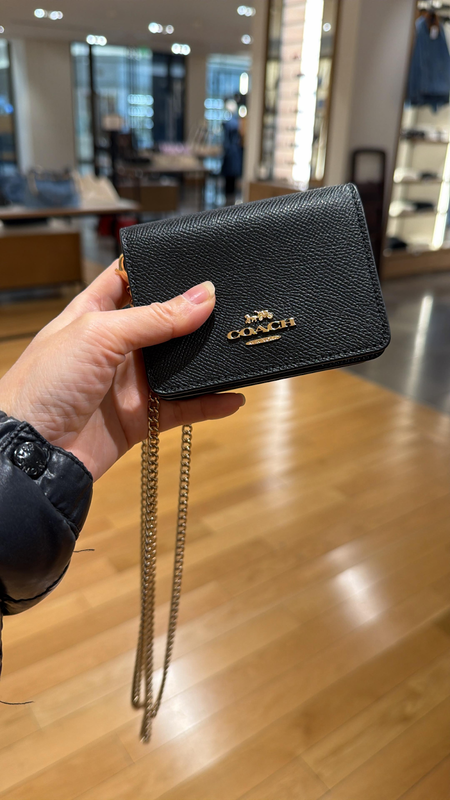 VR024 Coach 金色LOGO小廢包