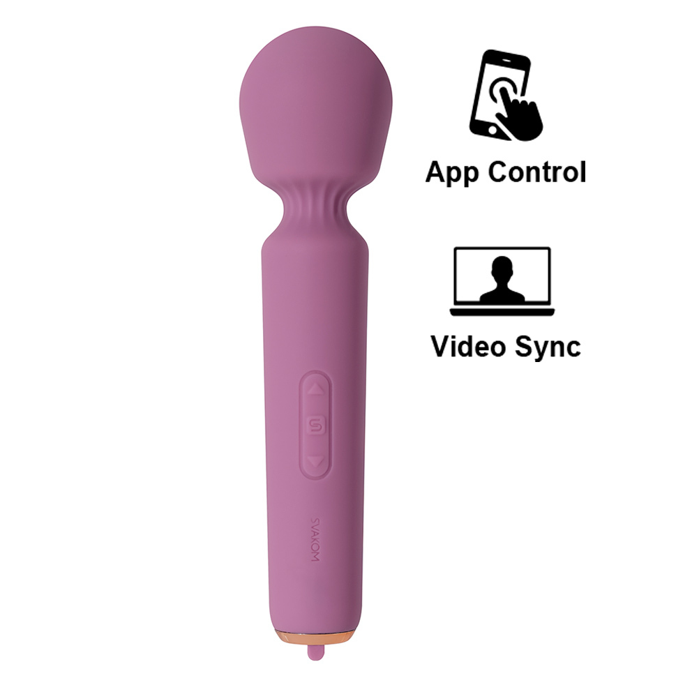SVAKOM Mini Emma Neo Interactive Wand Vibrator Romantic Rose
