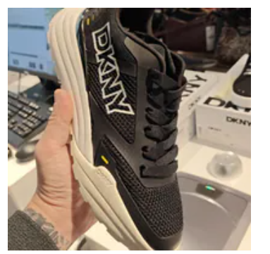 [S] DKNY BLACK ZAINE LACE UP SNEAKER, K3561013-BLACK (SD1775)