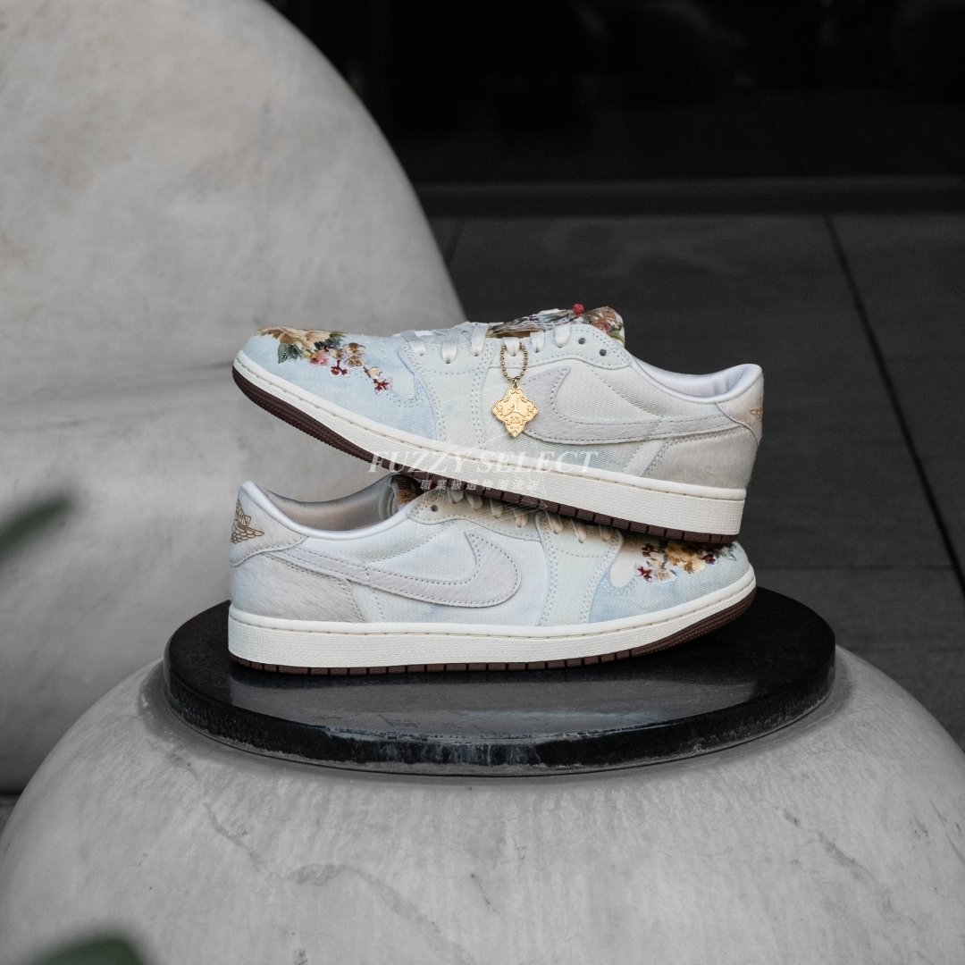 【逢甲 FUZZY】Air Jordan 1 "Year of the Horse" 灰白 花卉 IQ1108-011