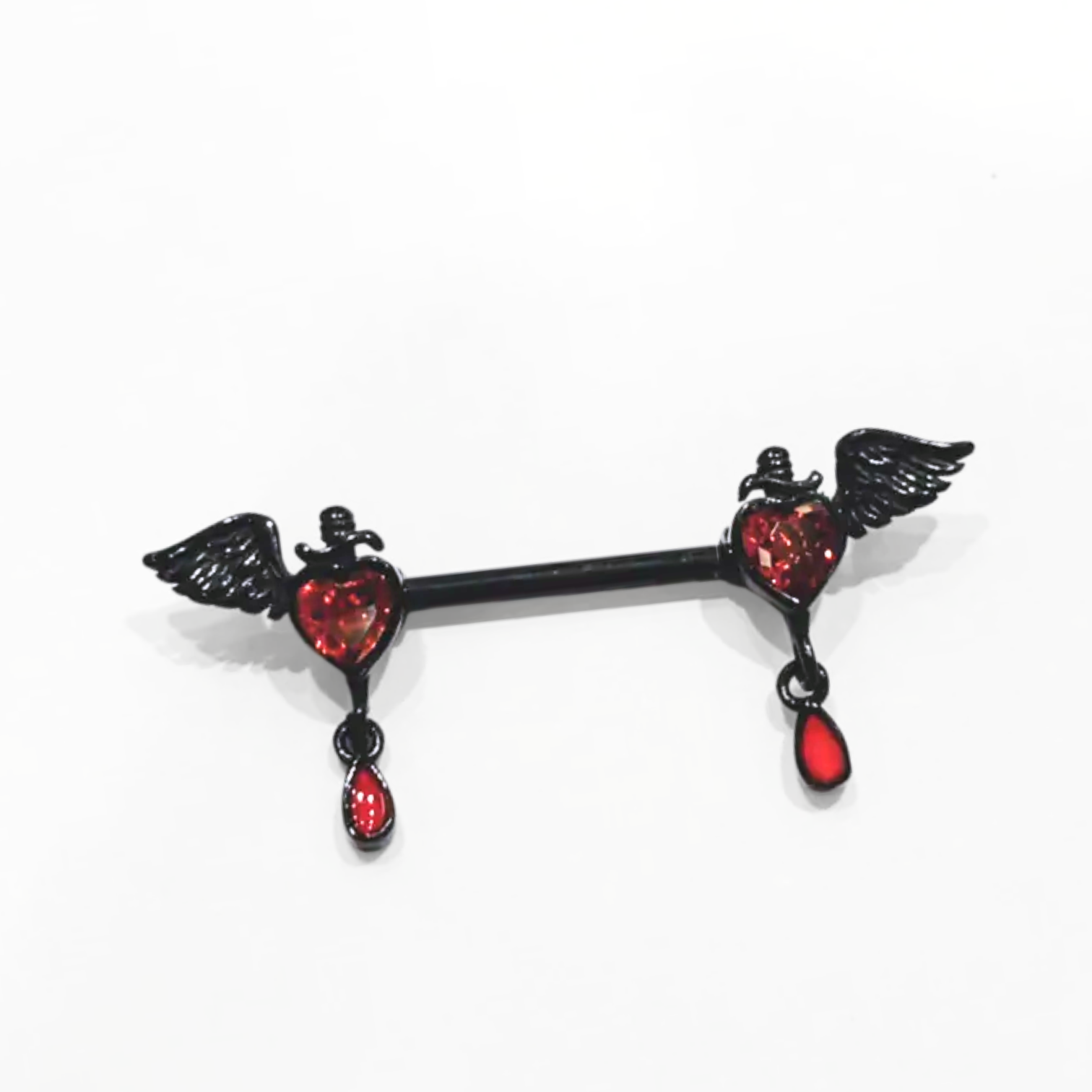 乳環(1.6)-墮天使愛心造型-2色(單支價)