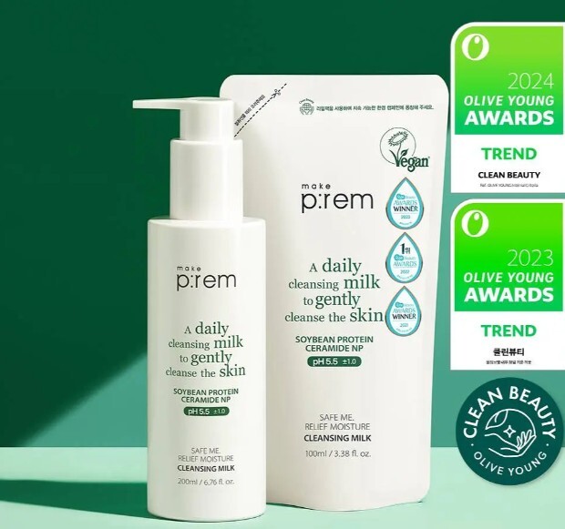 Make prem 舒緩保濕潔面乳 200毫升+100毫升補充裝