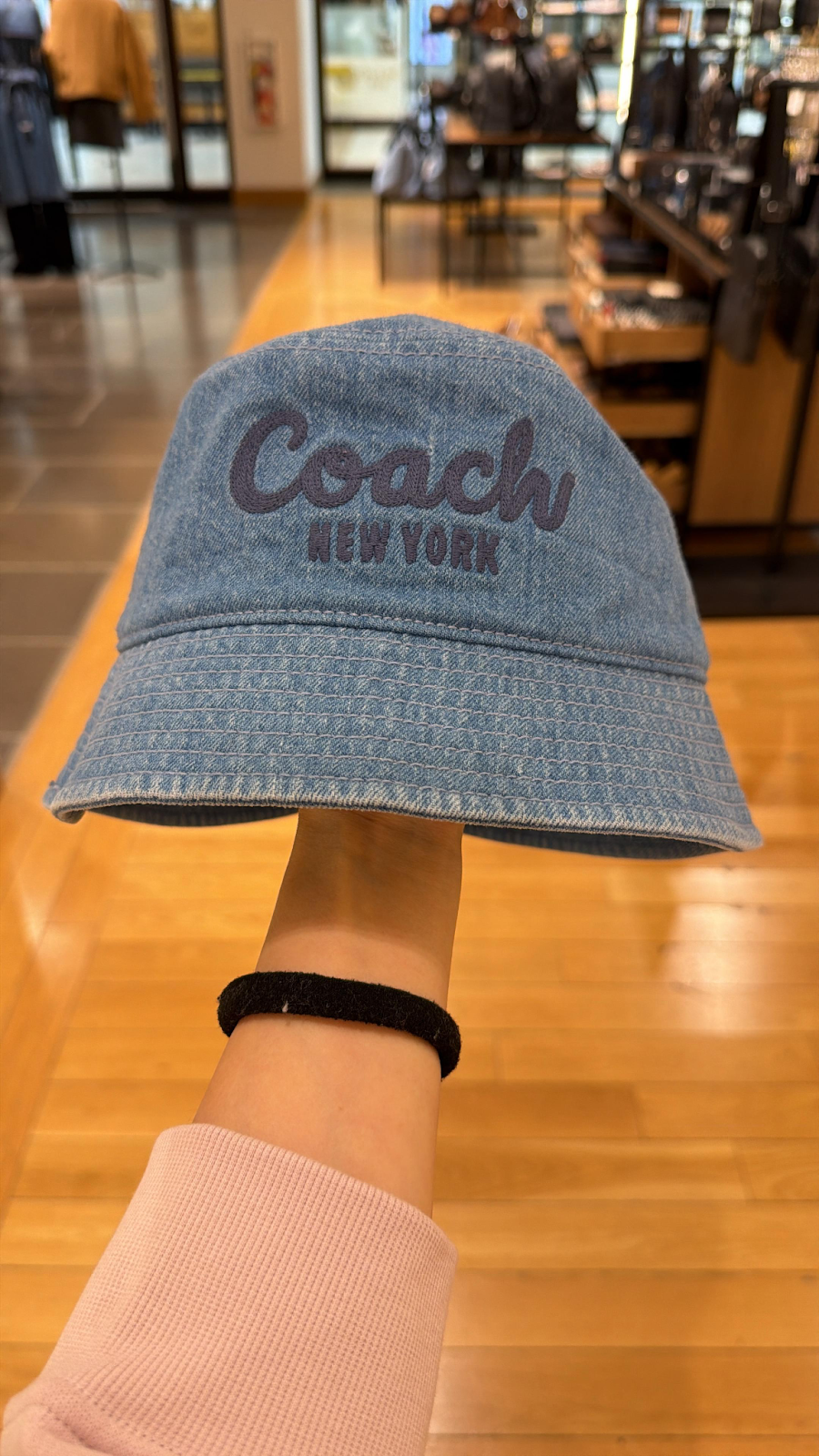 VR038 Coach NEW YORK牛仔漁夫帽