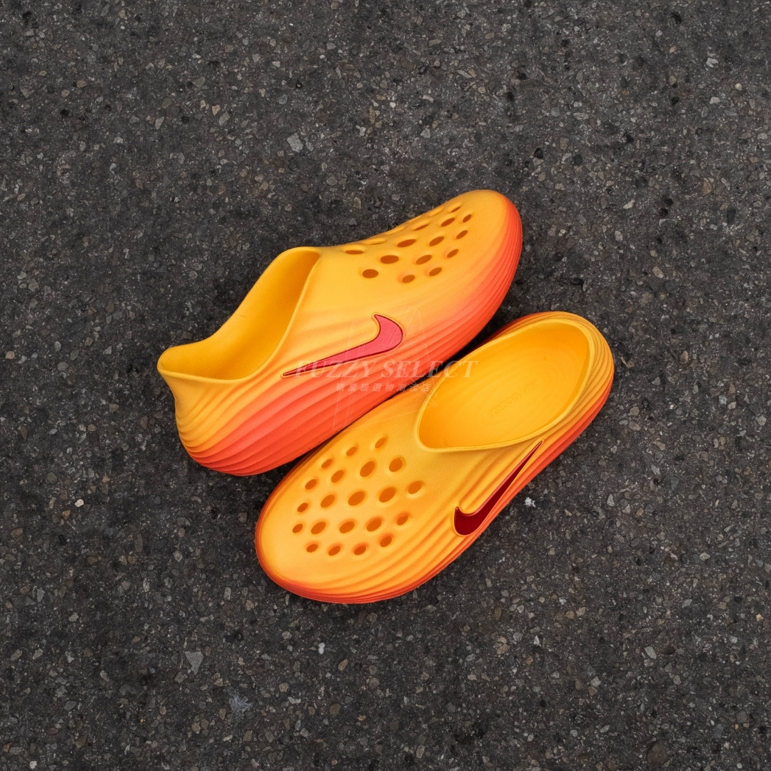 【逢甲 FUZZY】Nike ReactX Rejuven8 "Topaz Gold" 防水拖 橘紅 HV5060-700