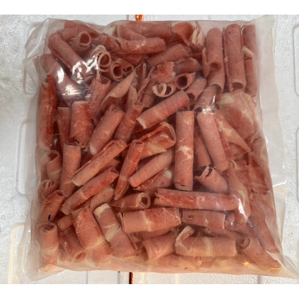 老饕嚴選肉品｜巴拉圭板腱牛肉卷片 1kg/包 低脂牛肉片/火鍋肉片/炒肉片