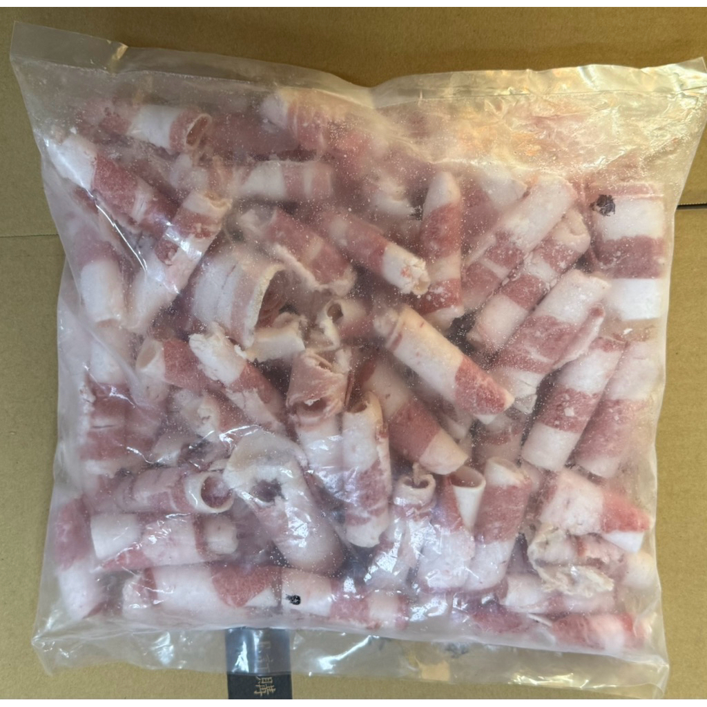 老饕嚴選肉品｜美國牛五花卷片 1公斤裝 火鍋肉片
