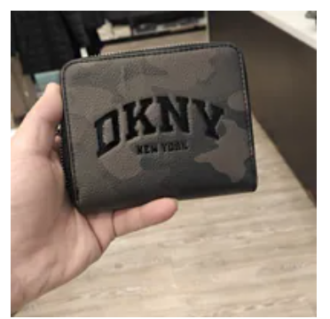 [S] DKNY CAMOUFLAGE R541DO38-CFG SMALL ZIP AROUND WALLET, 700948806923 (SD1782)