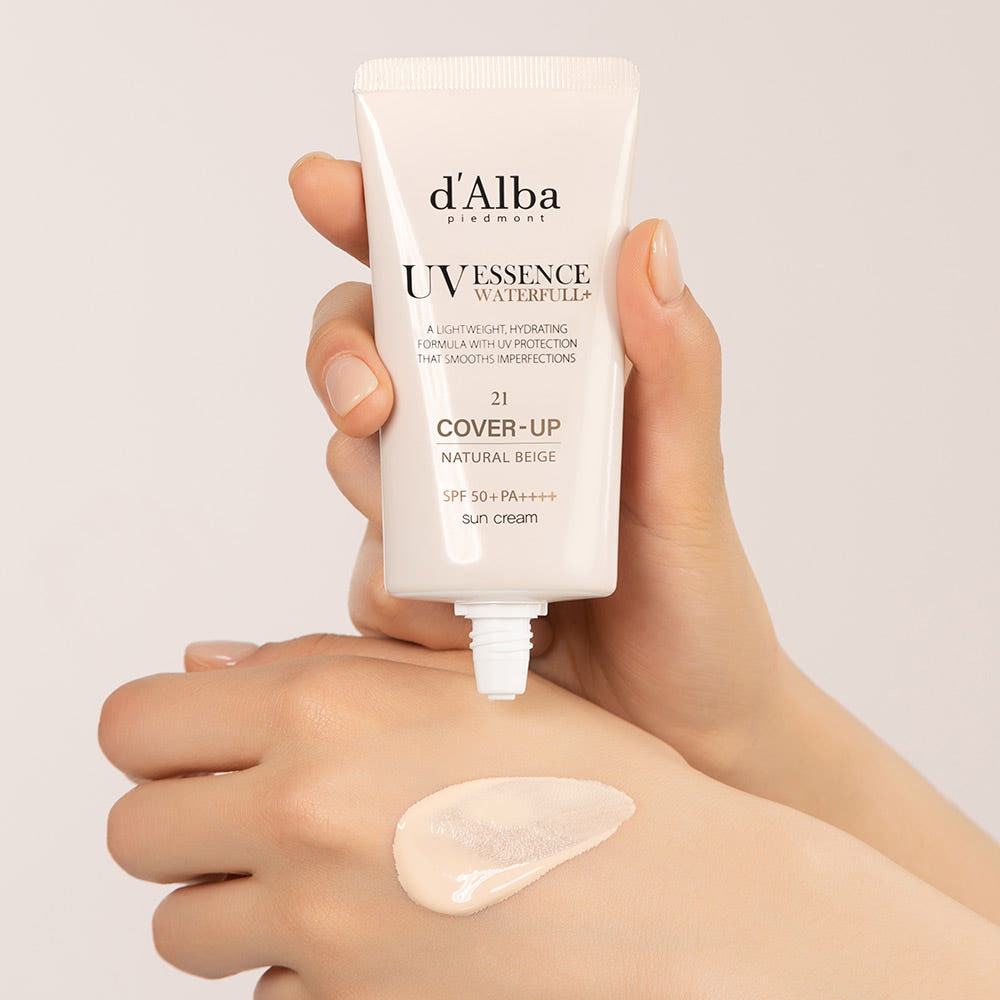 d'Alba UV Essence Waterfull Cover Up Beige Sun Cream 50
