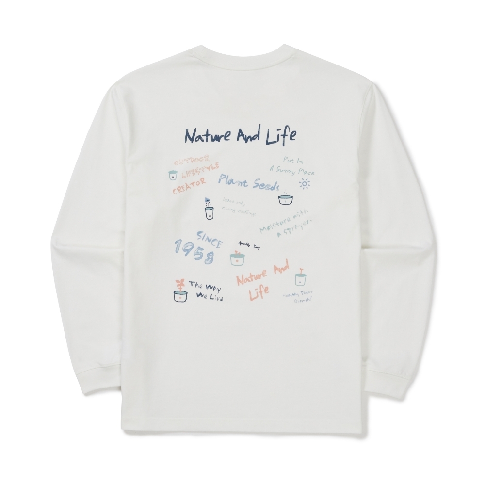 【春季新品限時開團🔥 3/2 晚上12:00準時收單～】snow peak Aerocool Crayon Long Sleeve T-shirt 背後蠟筆塗鴉 薄長袖 S26SUFTL74