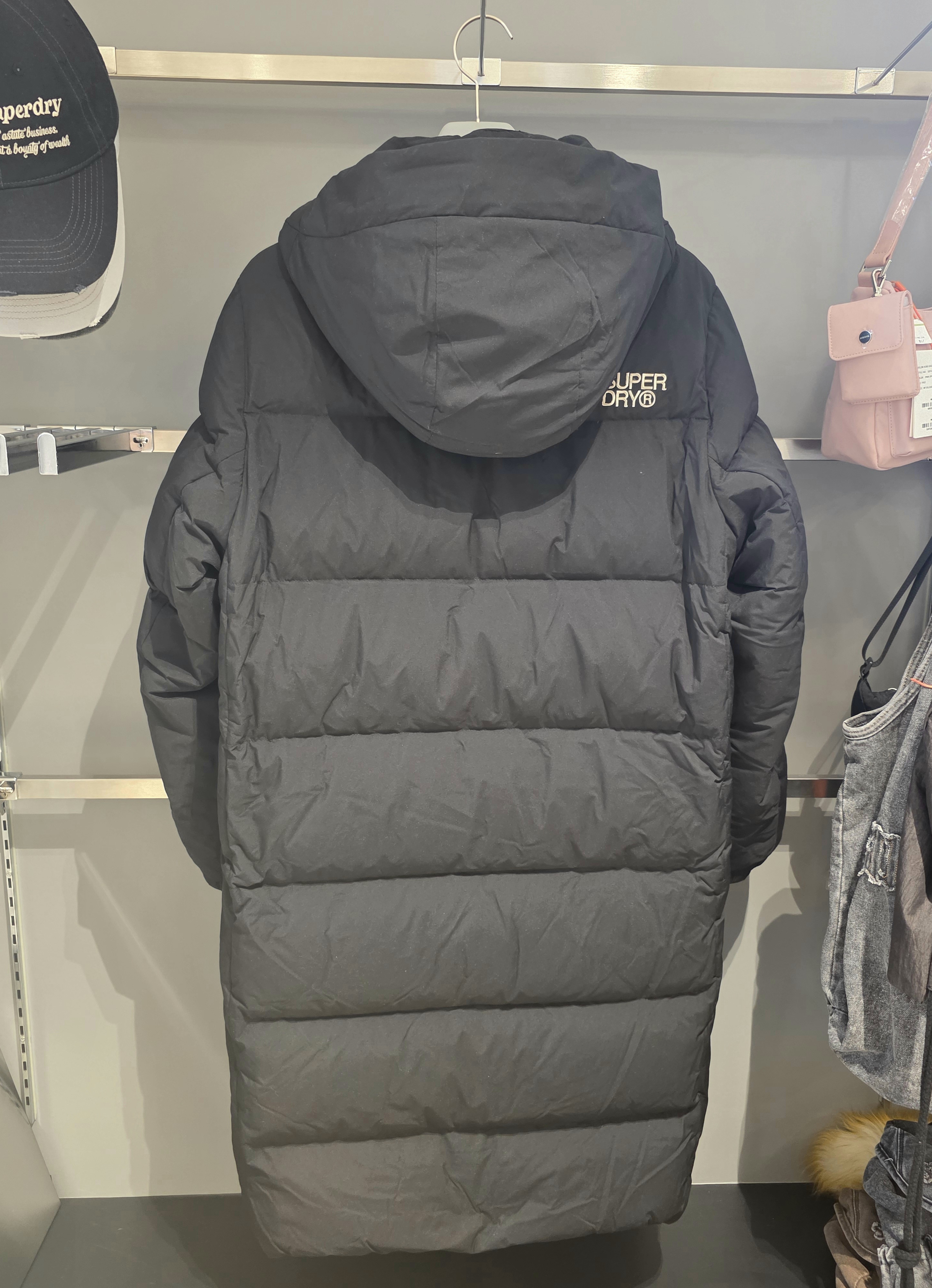 【直播】SUPERDRY LX022310 經典修身極致保暖長版羽絨大衣