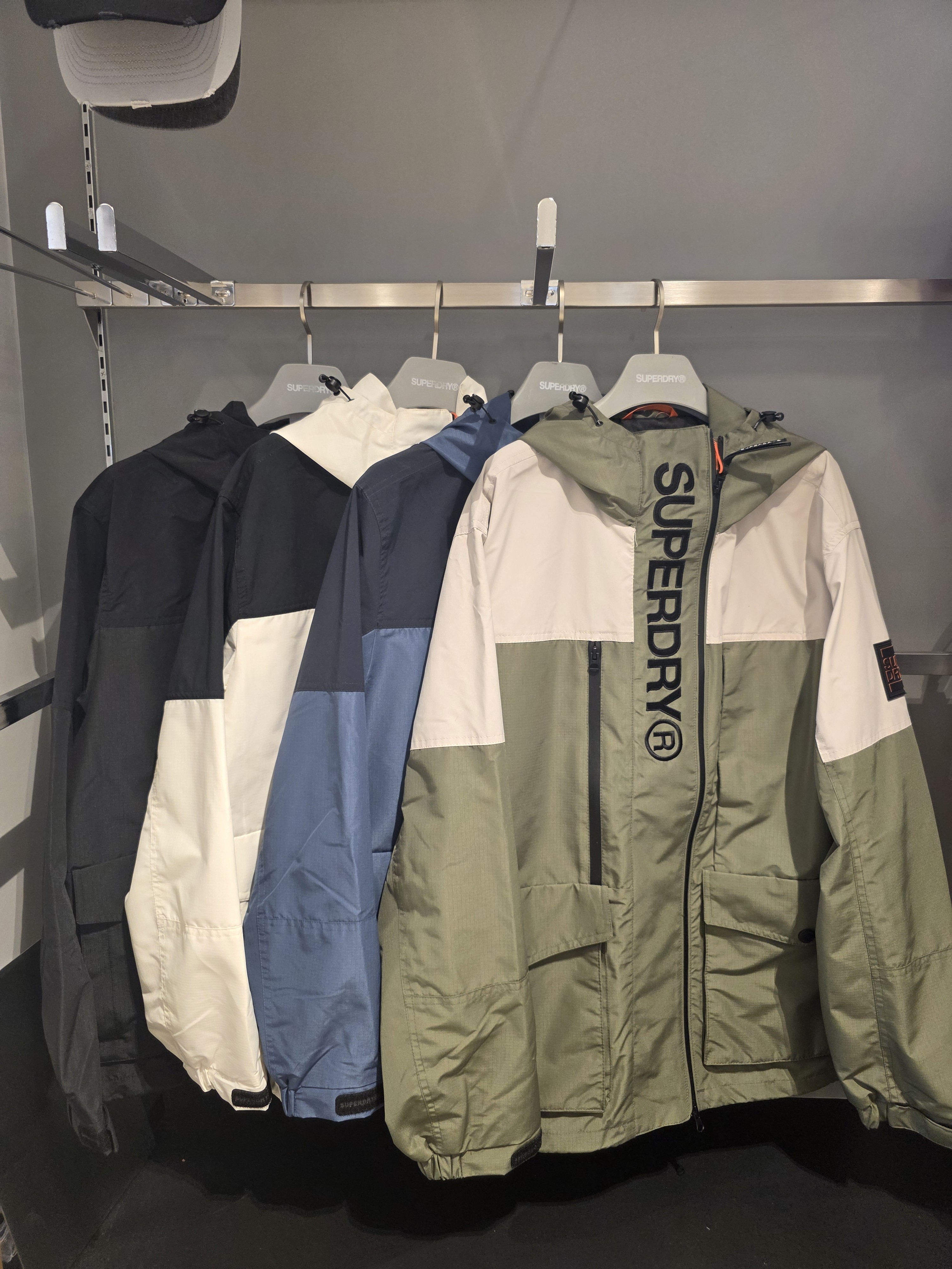 【直播】SUPERDRY LX022313 經典三拉鍊防風神衣