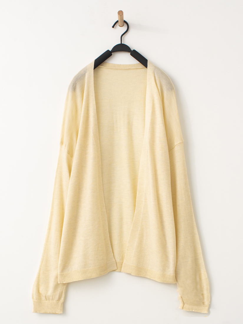 素面慵懶無印風針織罩衫