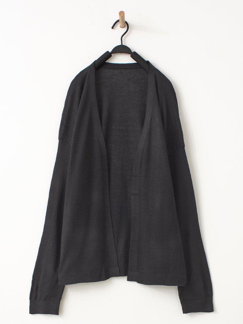 素面慵懶無印風針織罩衫