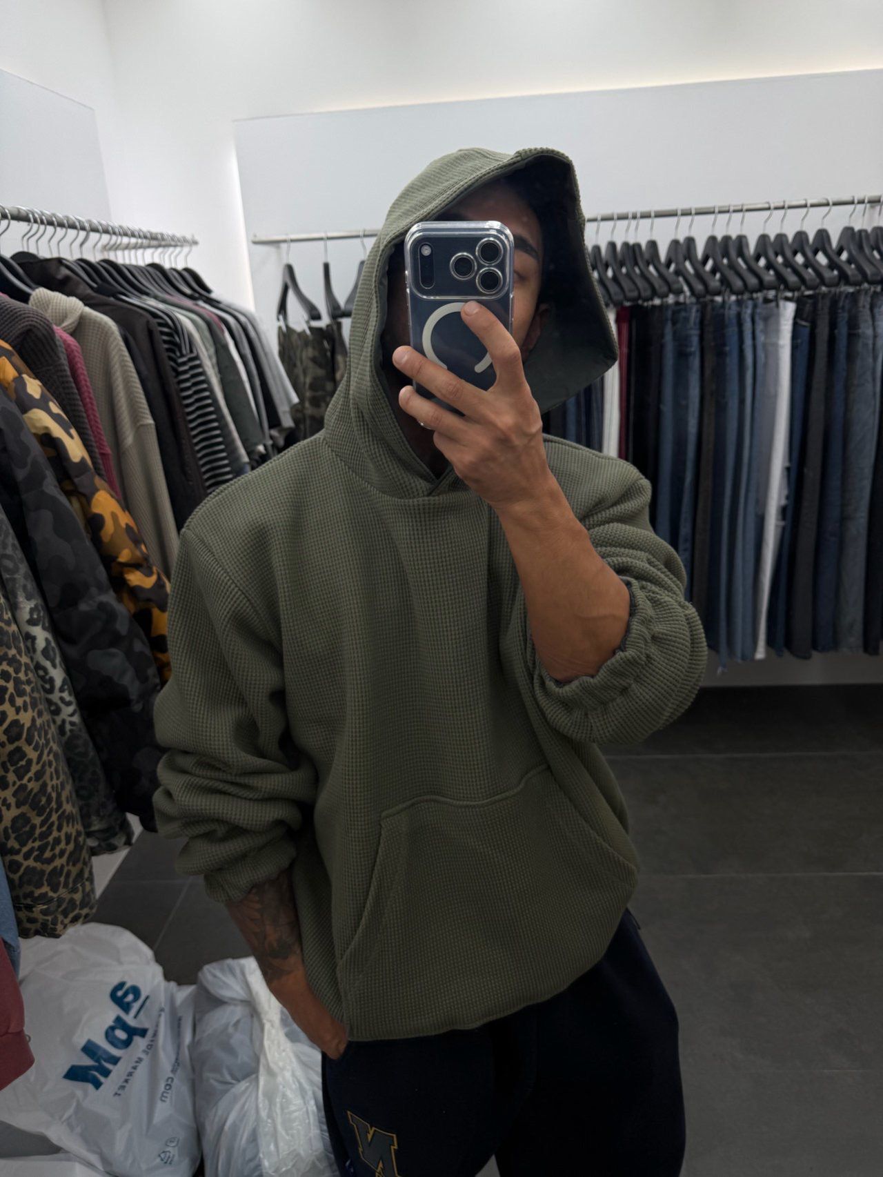 淨色連帽衛衣風褸(雙面) LIL-069T