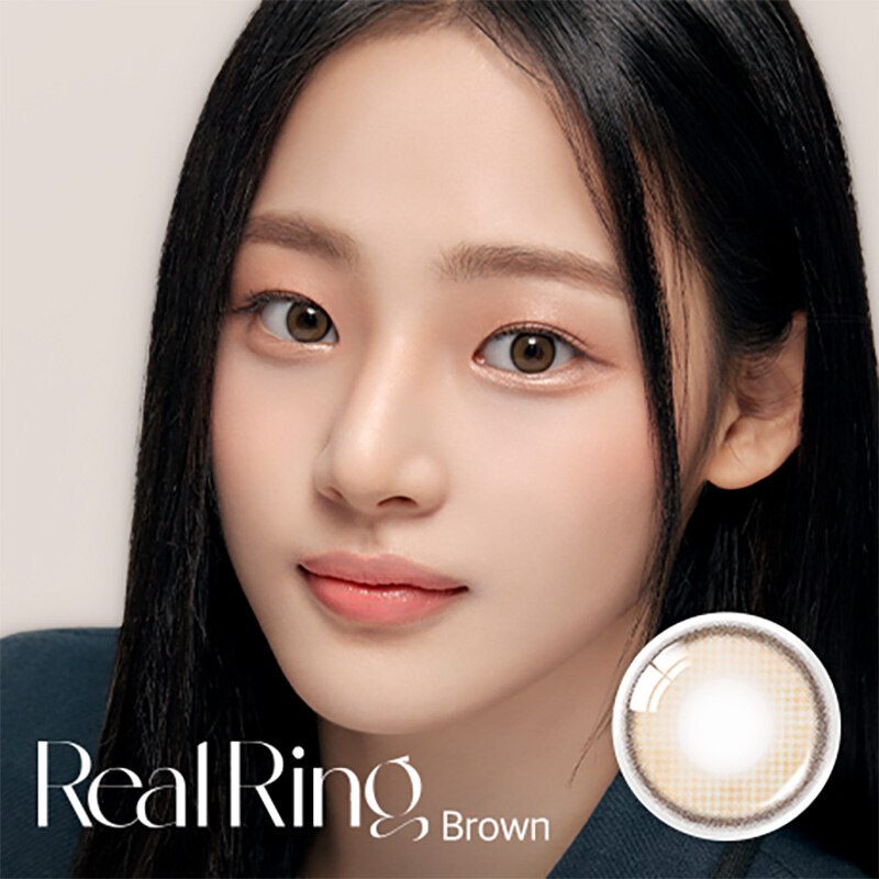 [23/02 - 06/03] OLENS Real Ring BROWN One Day Soft Contact Lens [10P]