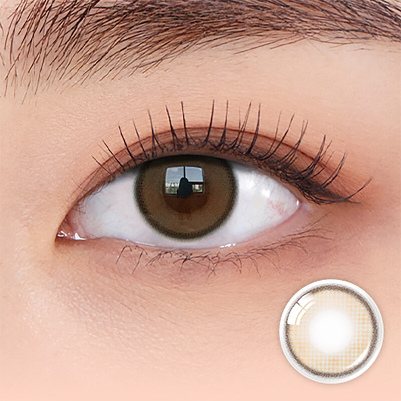 [23/02 - 06/03] OLENS Real Ring BROWN One Day Soft Contact Lens [10P]