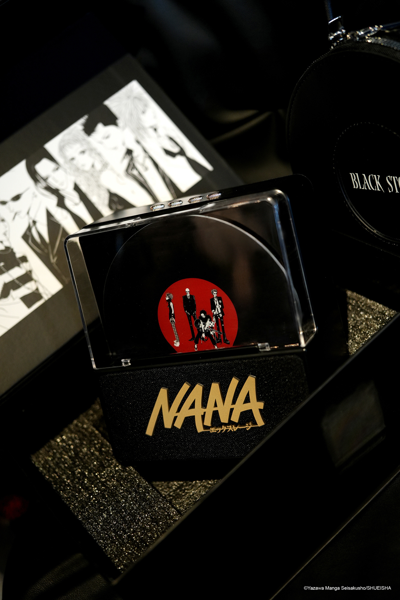 聯名紀念唱片音響展示燈-BLACK STONES 附樂團掛布