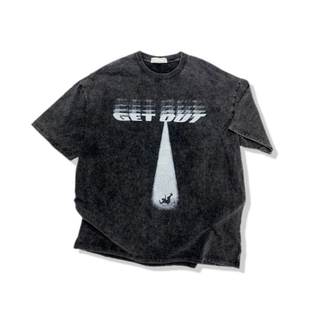 洗水英文字圖案短袖Tee T5907