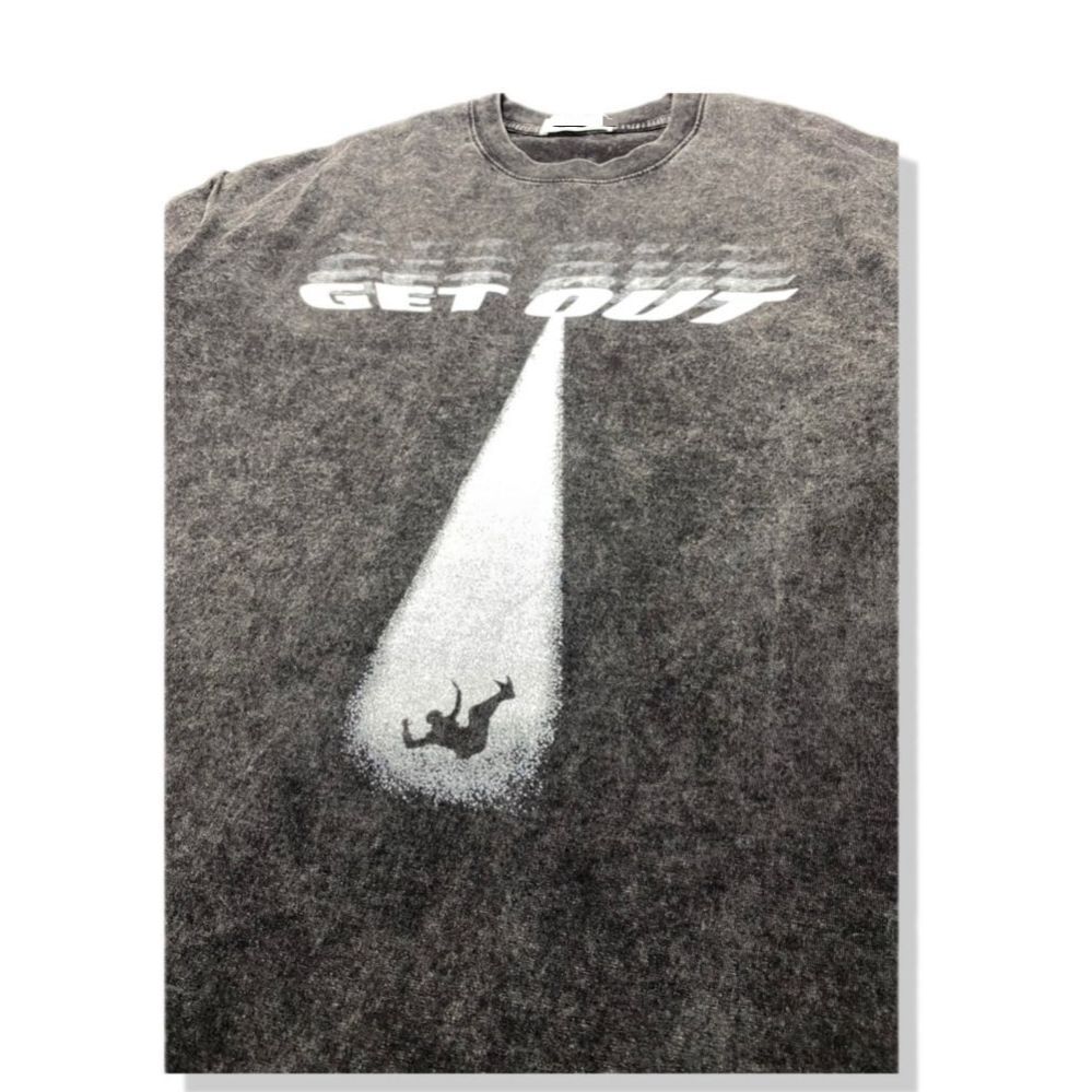 洗水英文字圖案短袖Tee T5907