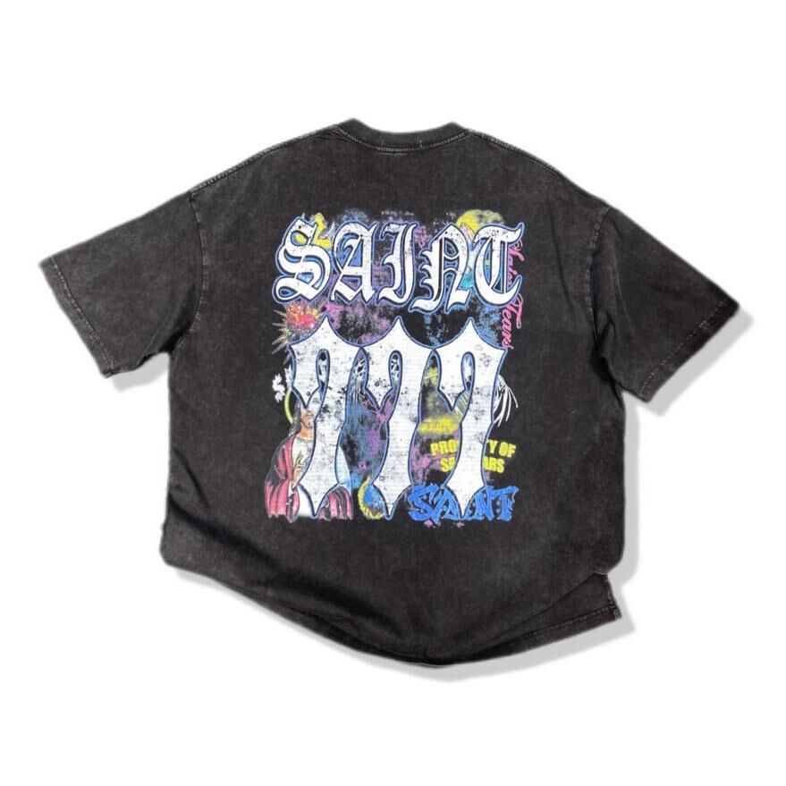 洗水英文字圖案短袖Tee T5908