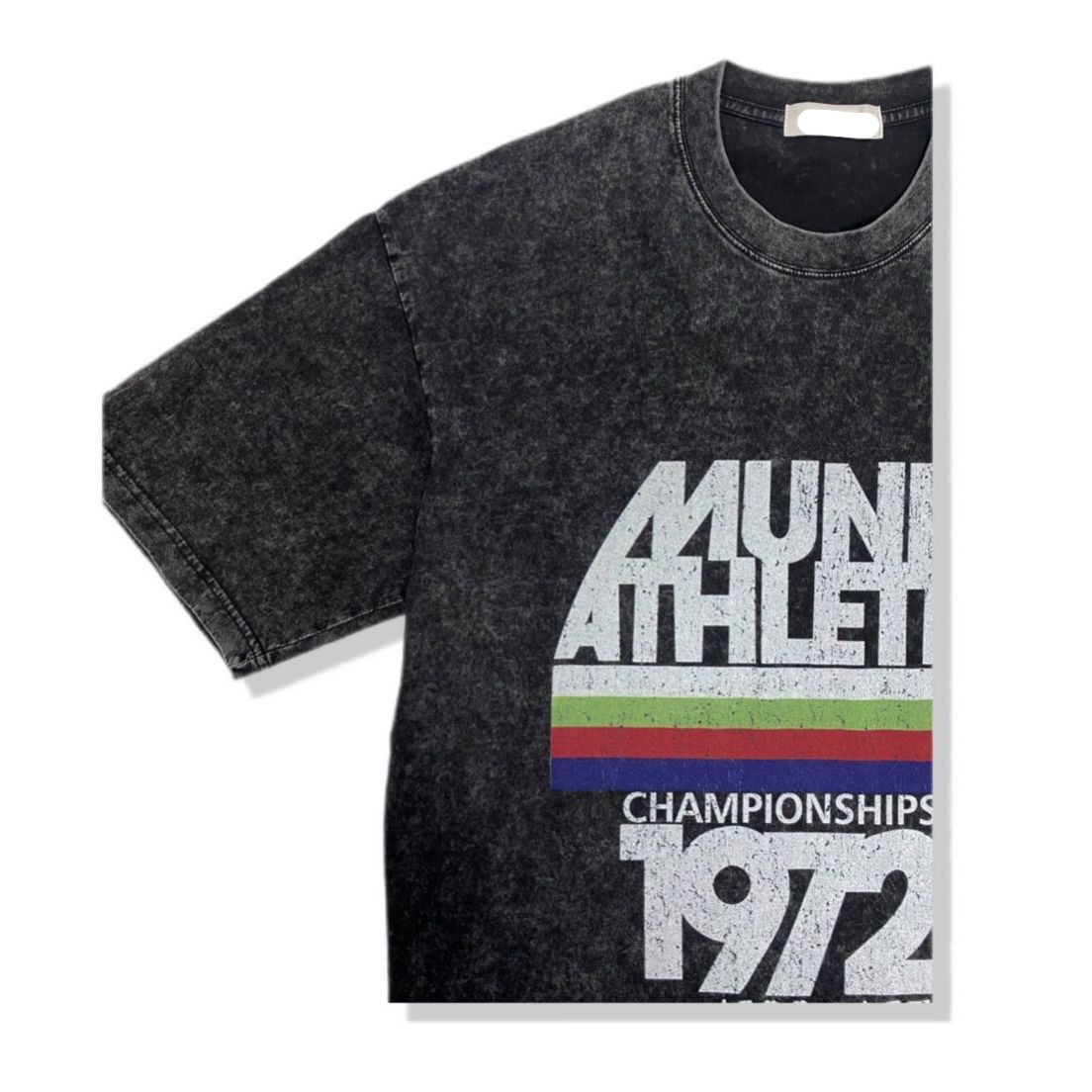 洗水英文字圖案短袖Tee T5909