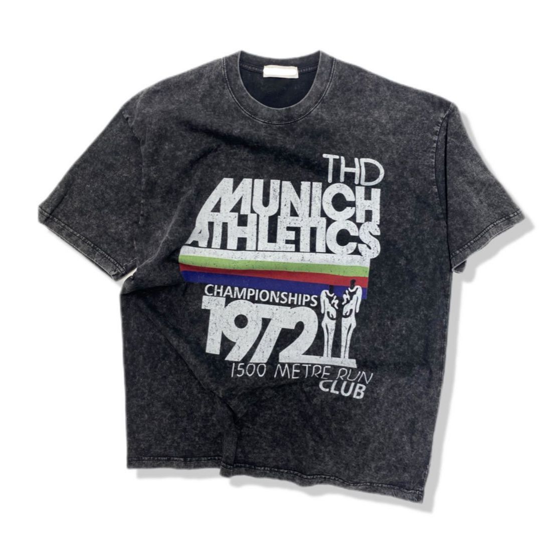 洗水英文字圖案短袖Tee T5909