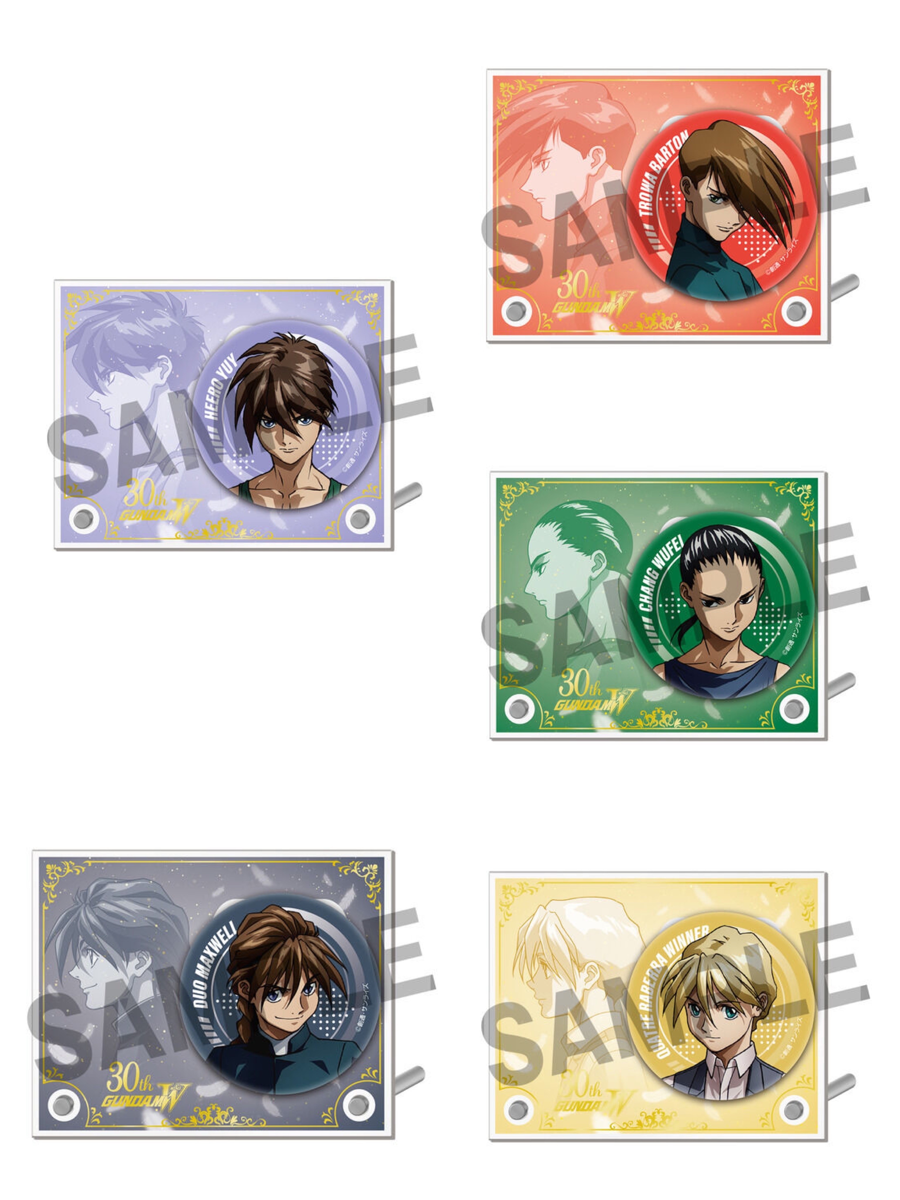 246662 Pbandai 預訂 2026/3月 『新機動戦記ガンダムW&Endless Waltz』 缶バッジアクリルスタンド（全5種）