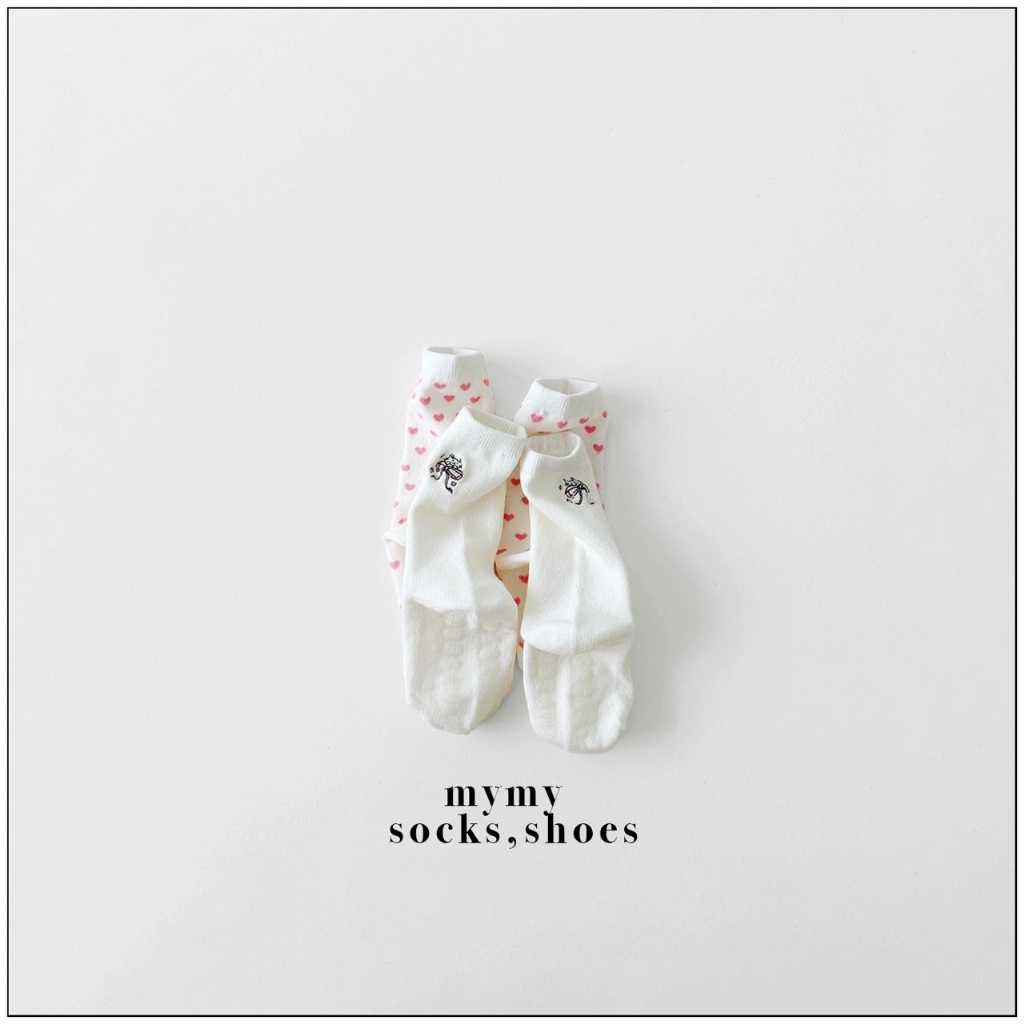 正韓春Mysocks 甜美愛心襪(一組兩入)