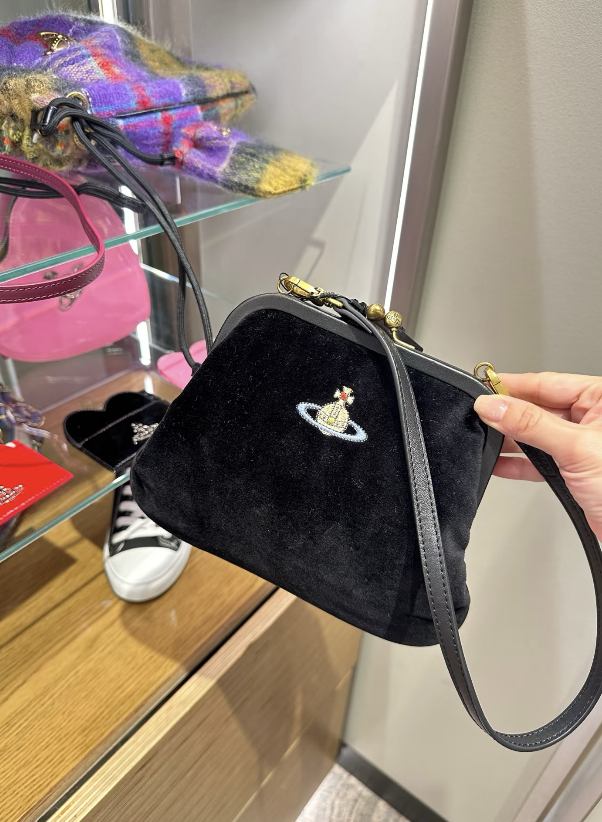Vivienne Westwood Black Vivienne Clutch