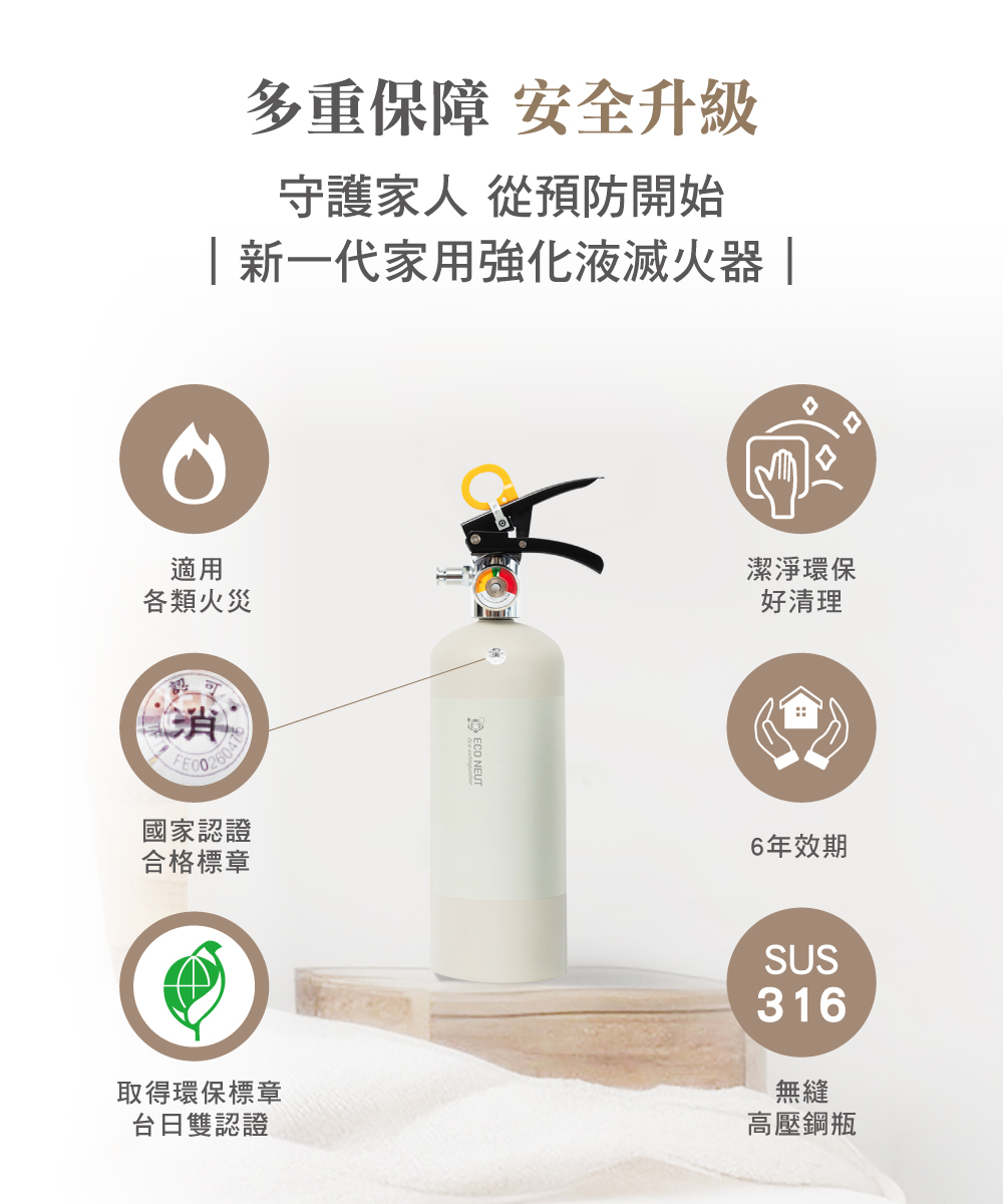 家用滅火器,滅火器通過環保認證