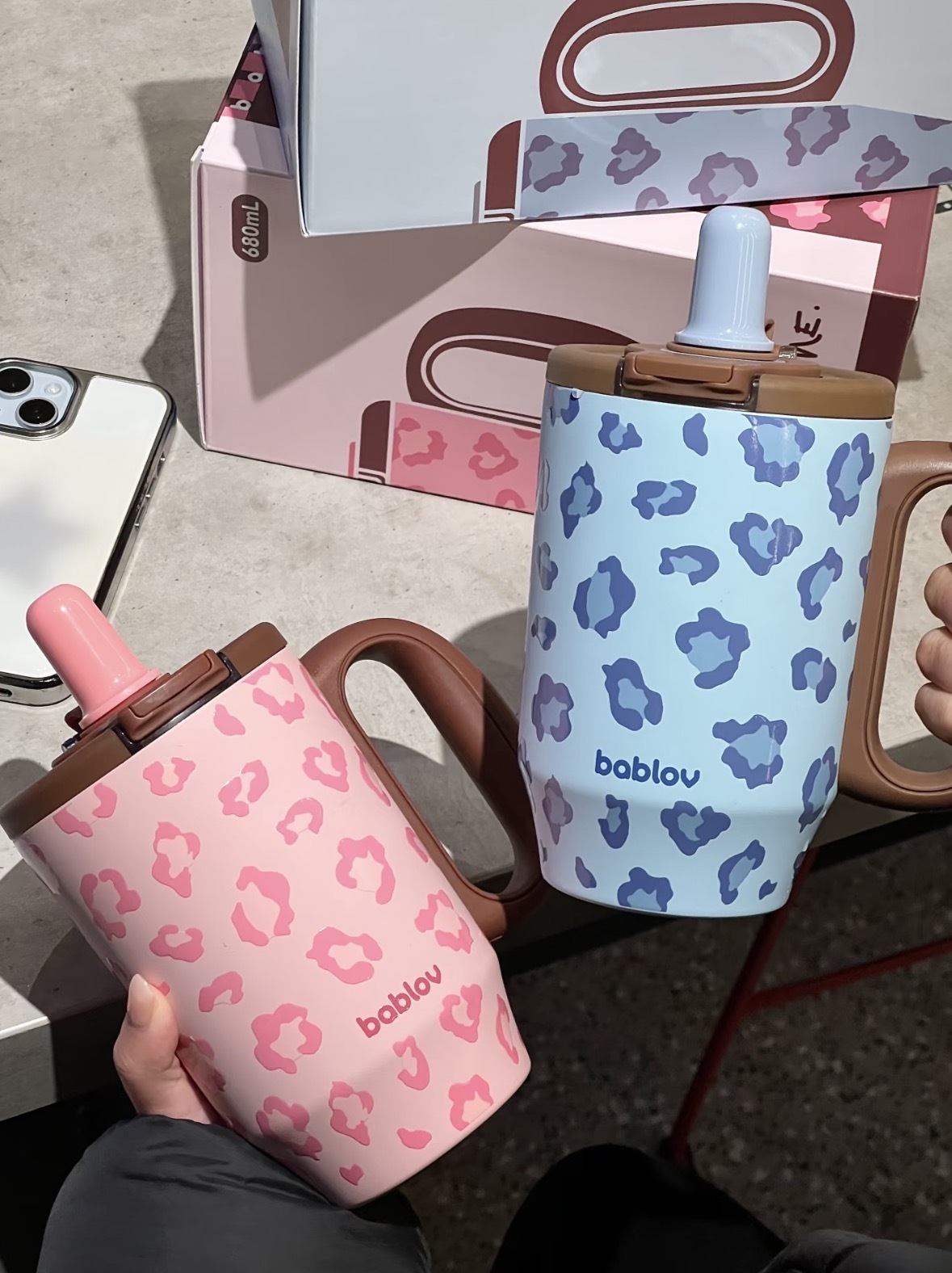 （預購）單個免運🔥BABLOV 豹紋保溫水杯2.0 680ml
