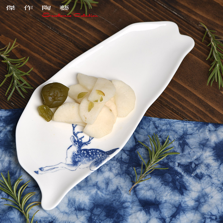 T44-梅花鹿台灣瓷盤