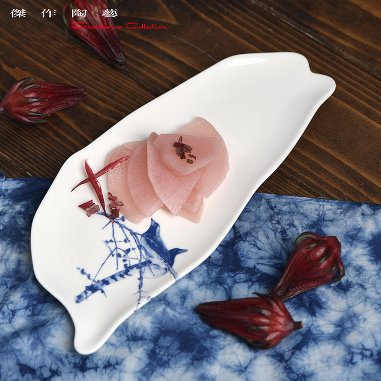 T45-藍鵲台灣瓷盤