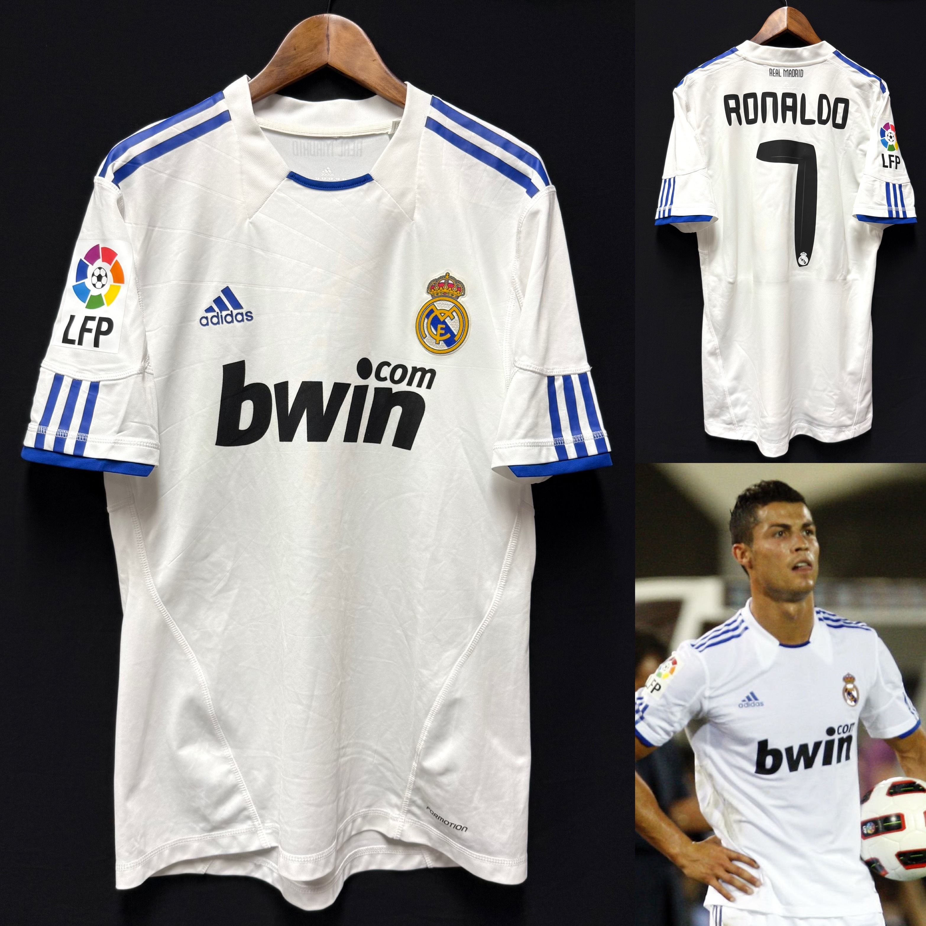 (Player Issue) Real Madrid 2010-2011 Adidas Home Player Issue Shirt #7 RONALDO