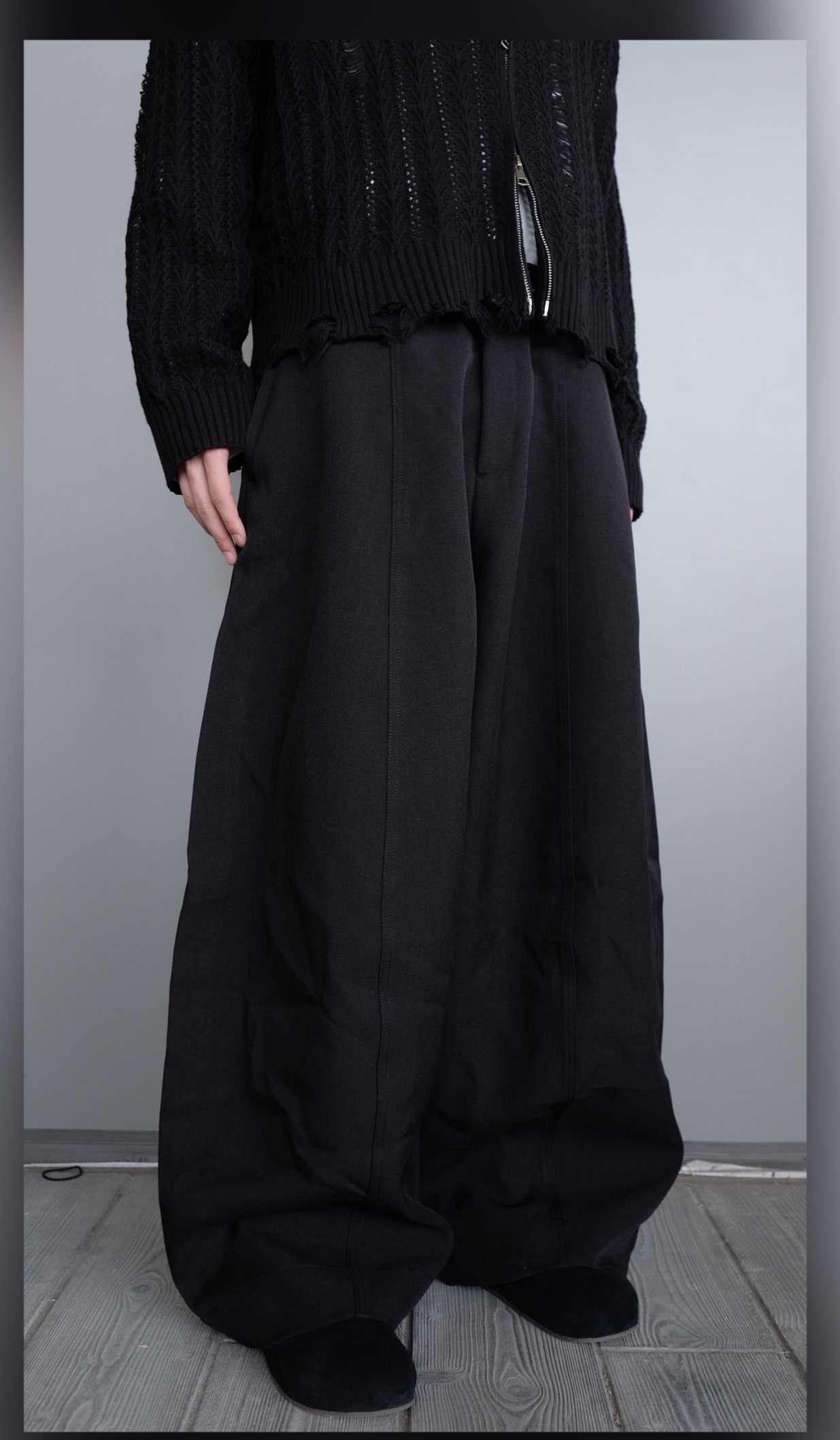 LPT0058 彎刀闊西褲